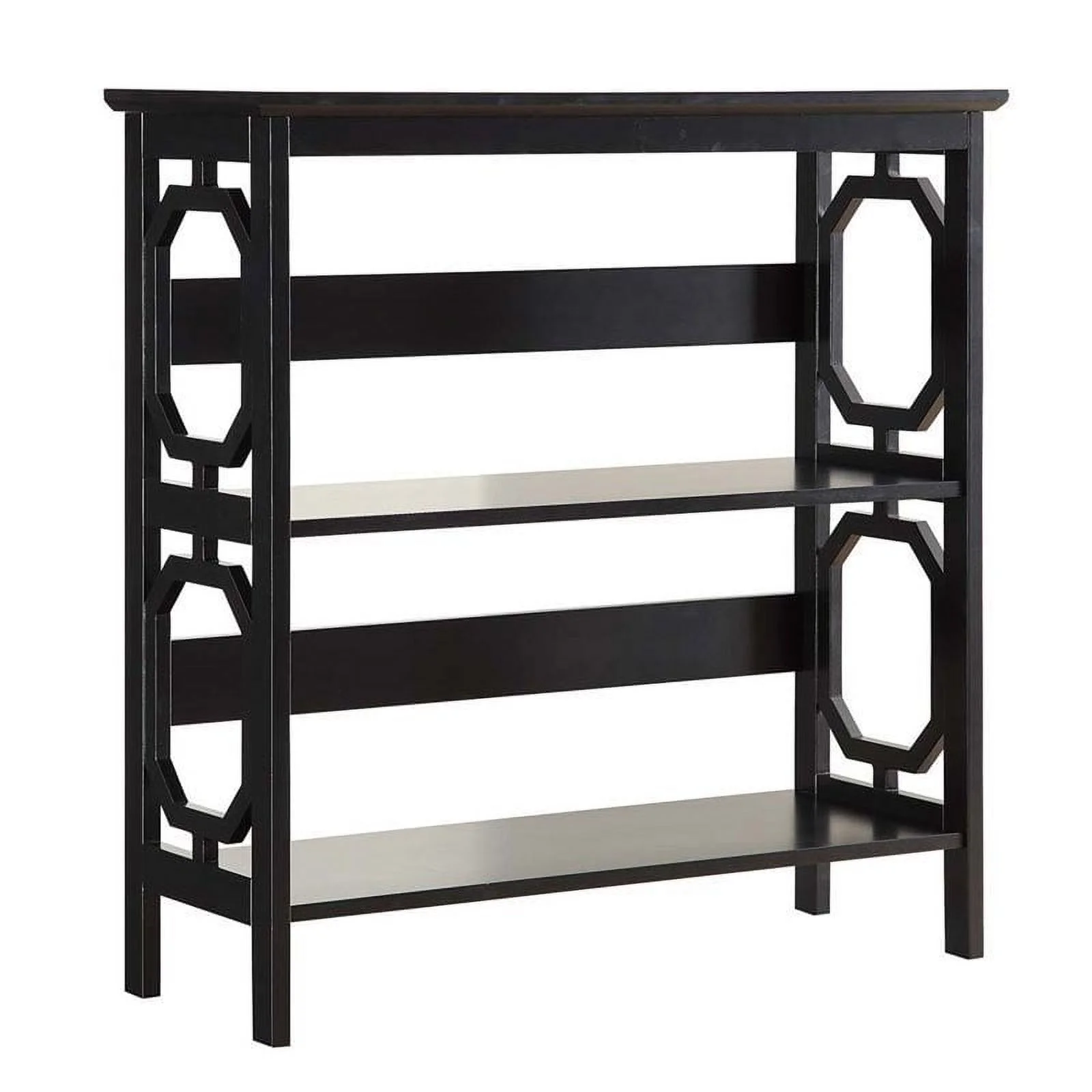 Kingfisher Lane 2 Shelf Bookcase in Black
