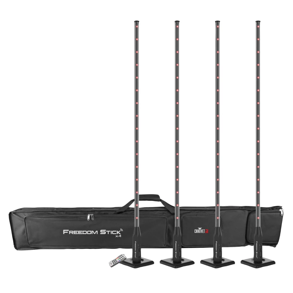 Chauvet DJ Freedom Stick X4 Wireless Battery RGB LED Arrays 12 Package