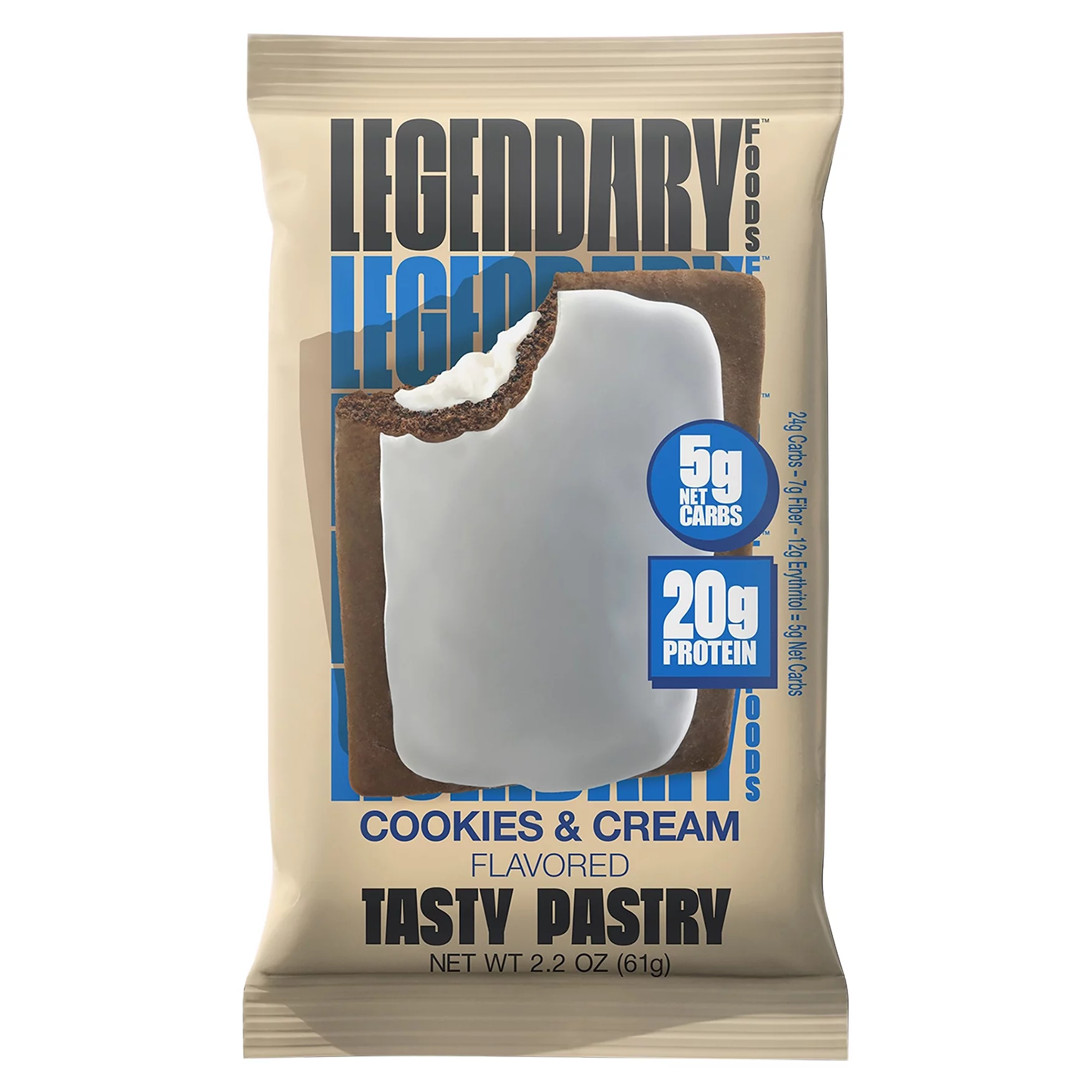 Legendary Foods - Pastry Cookies And Cream 2.2 OZ - Pack of 10