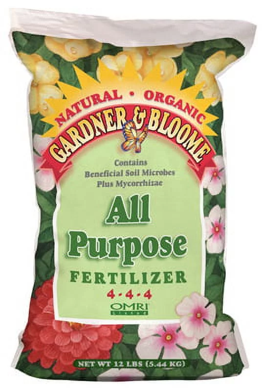 Gardner & Bloome 12 LB 4-4-4 All Purpose Fertilizer Ideal For All Plan, Each