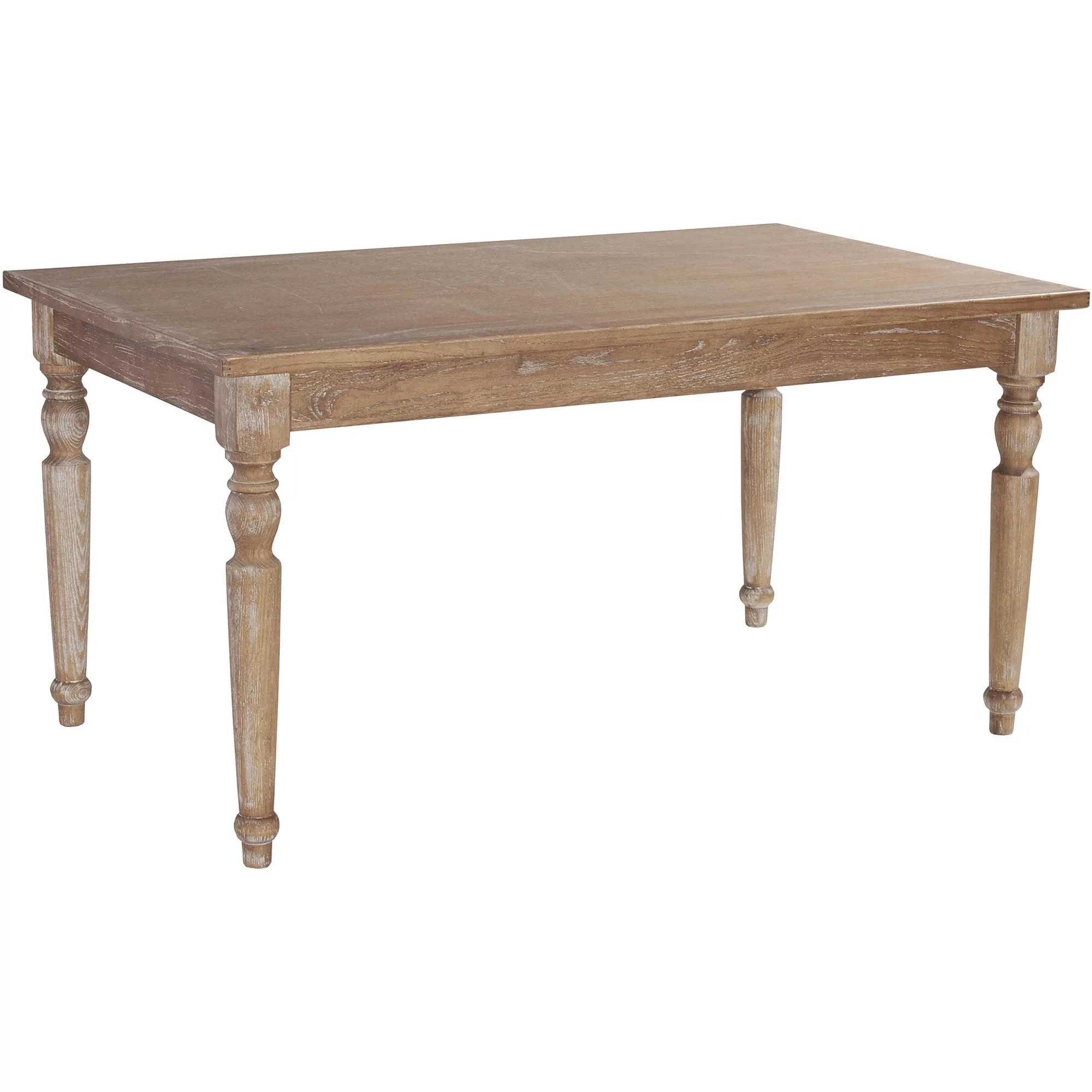 Linon Salford Rectangle Table, Dark Natural Brown, 29.5 inches Tall