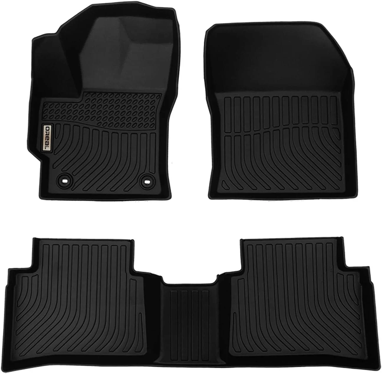 Black Floor Mats Liners Replacement for Corolla 2020 2021 2022 Heavy Duty All Weather Guard Front and Rear Car Carpet-Custom Fit-Tough/Durable/Odorless