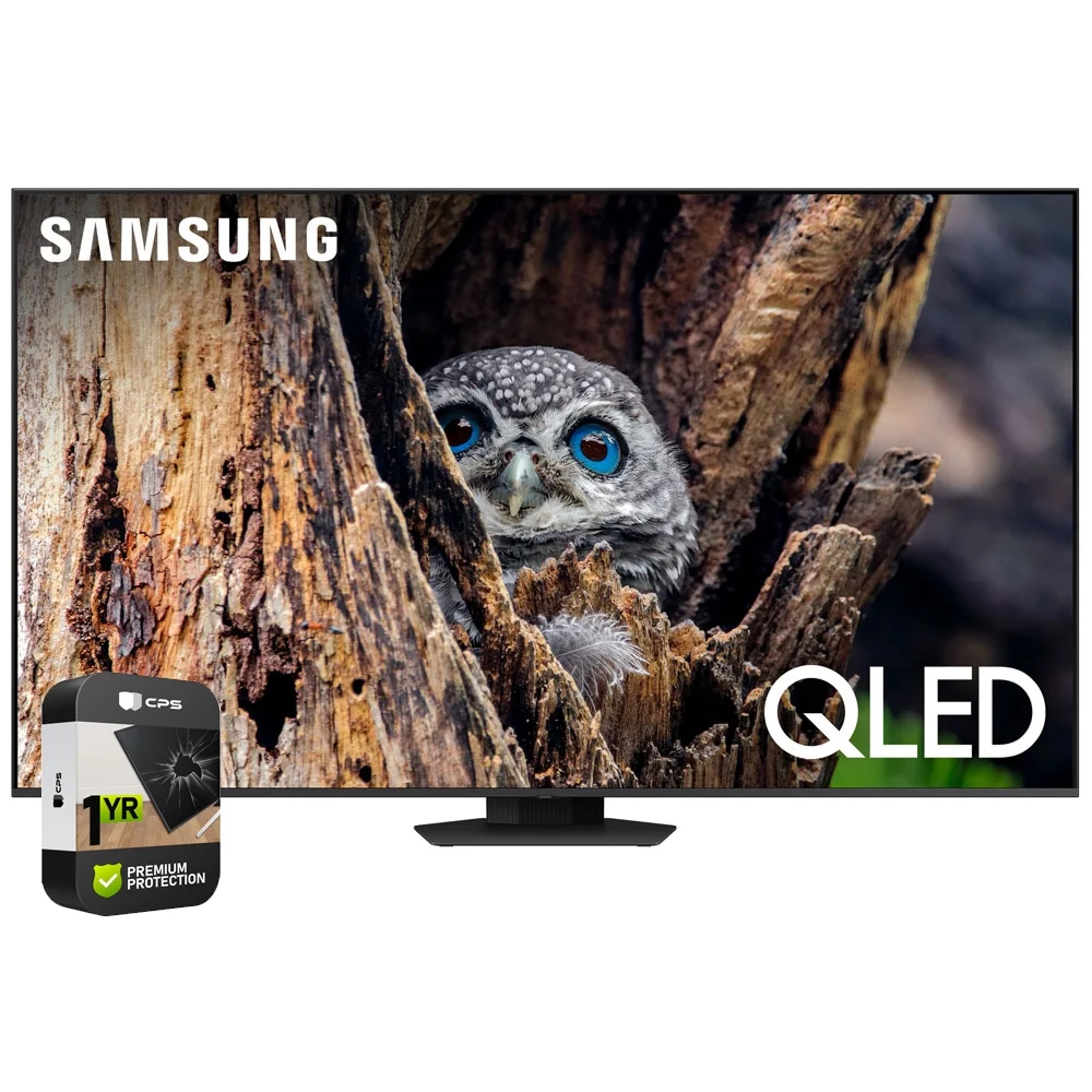 Samsung QN50Q80DAFXZA 50 Inch QLED 4K Smart TV 2024 Bundle with 1 YR CPS Enhanced Protection Pack