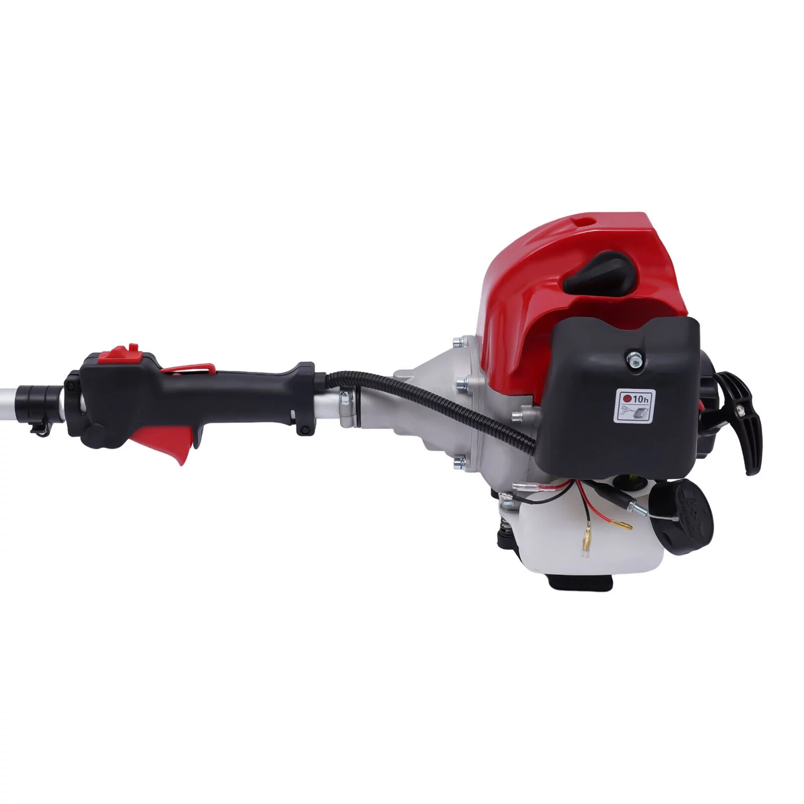 ZhdnBhnos 2-Stroke 51.7CC Gas Powered Pole Saw Brush Cutter Gas Tree Weed Hedge Trimmer 4in1 Multifunction Garden Grass Strimmer Pruner Chainsaw