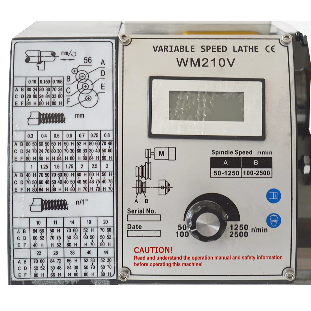 INTBUYING 8.3*31.5inch Metal Lathe Precision Metal Bench Lathe (Inch Thread) 900W