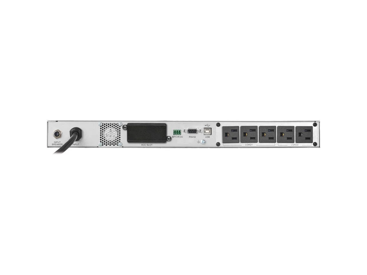 TRIPP LITE 120V 1500VA 1440W Double-Conversion UPS - 5Outlets, Card Slot, LCD, USB, DB9, 1U Rack