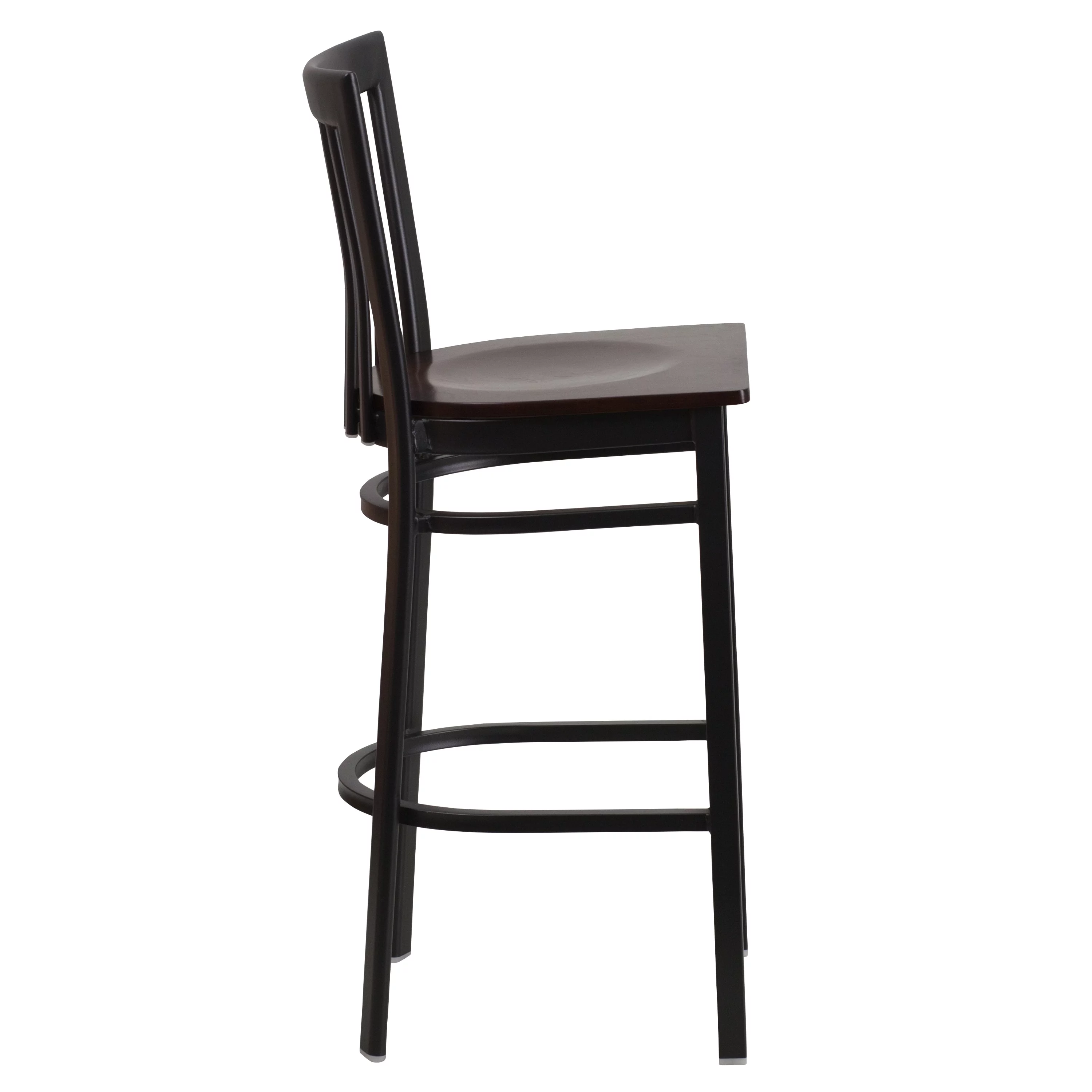 Lancaster Home School House Back Metal Restaurant Barstool (Set of 2) - 17.25