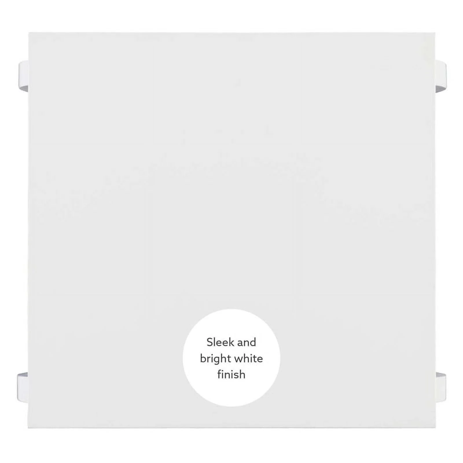 Linon Regan Wood Side Table Curved Legs 2 Spacious Shelves in White Finish