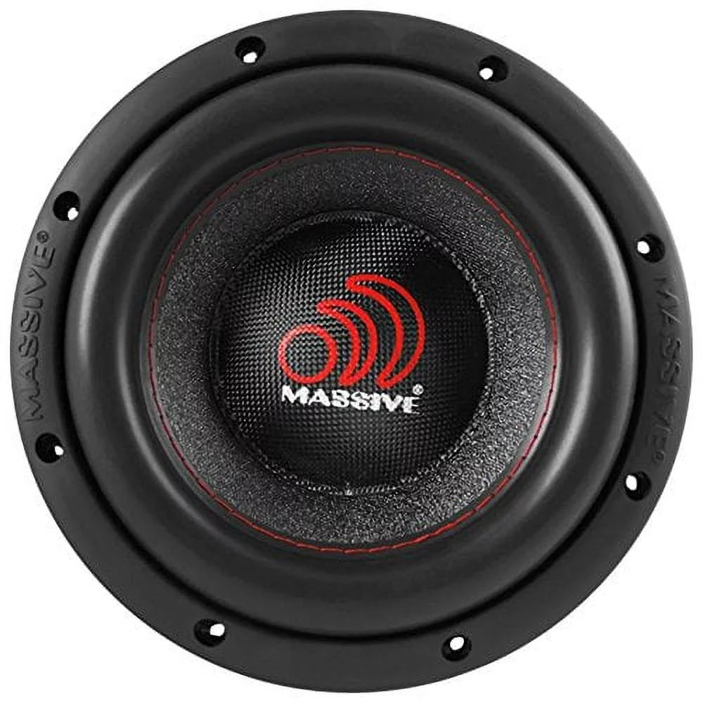 Massive Audio Hippo84 - 8 Inch Car Audio 1,000 Watt Hippo Series Competition Subwoofer, Dual 4 Ohm, 2.5 Inch Voice Coil