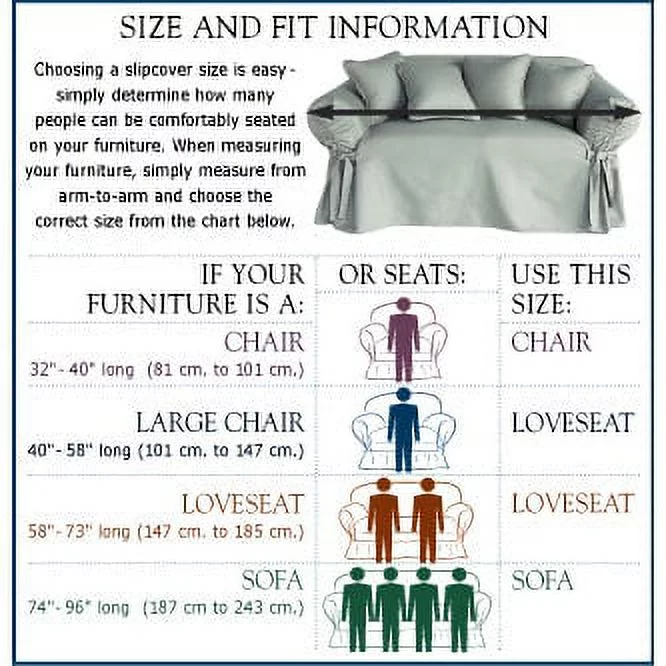 Classic Slipcovers Microsuede Solid Chair Drop Skirt Slipcover Brown