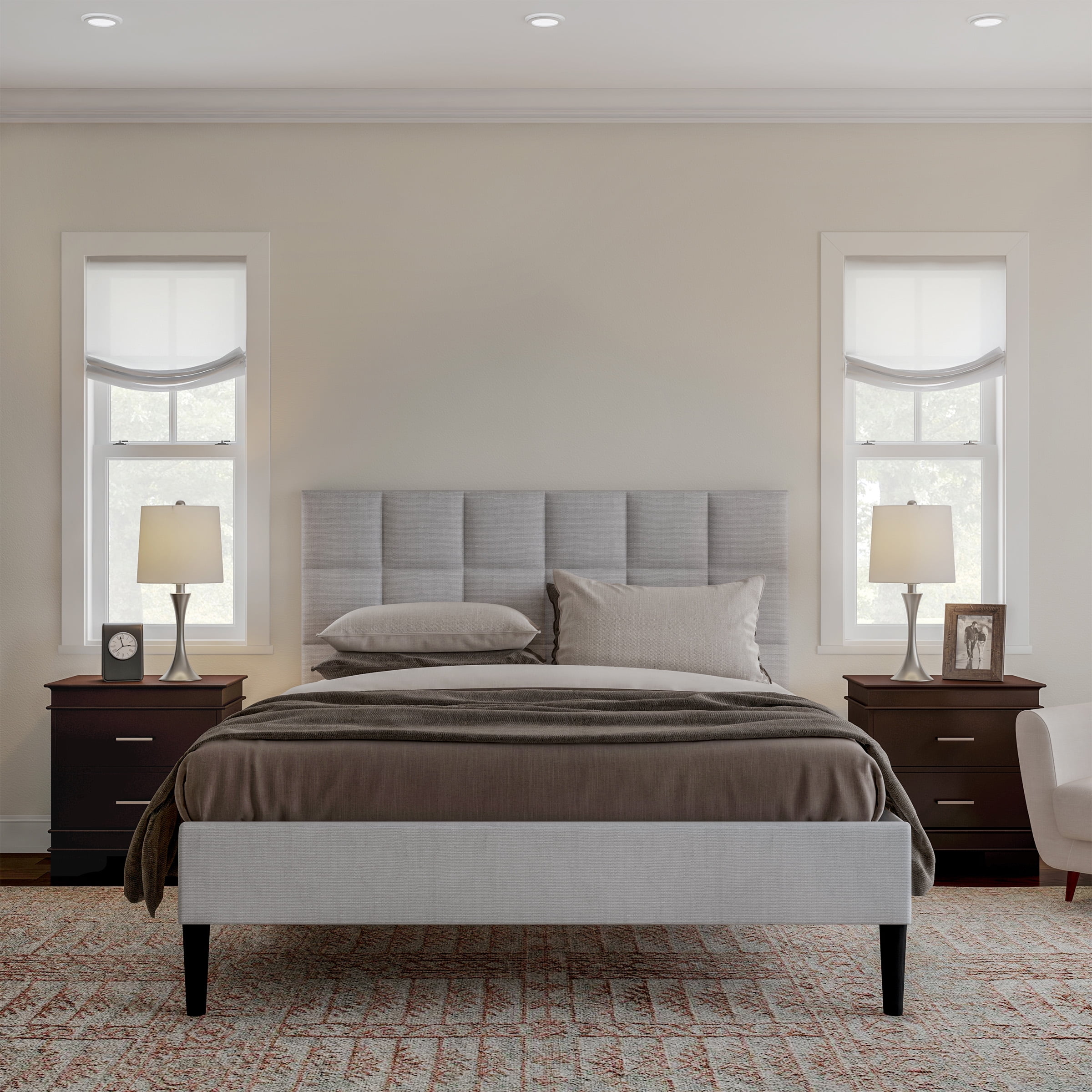 Somerset Home 2-Drawer End Table – Dark Brown Traditional Nightstand