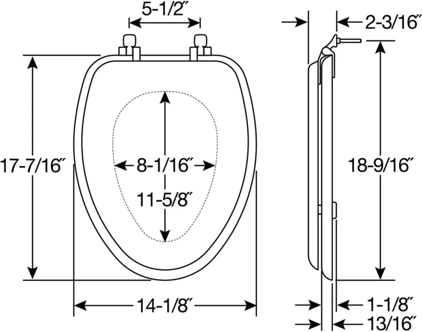 Oak Toilet Seat - First Light Buck - Elongated
