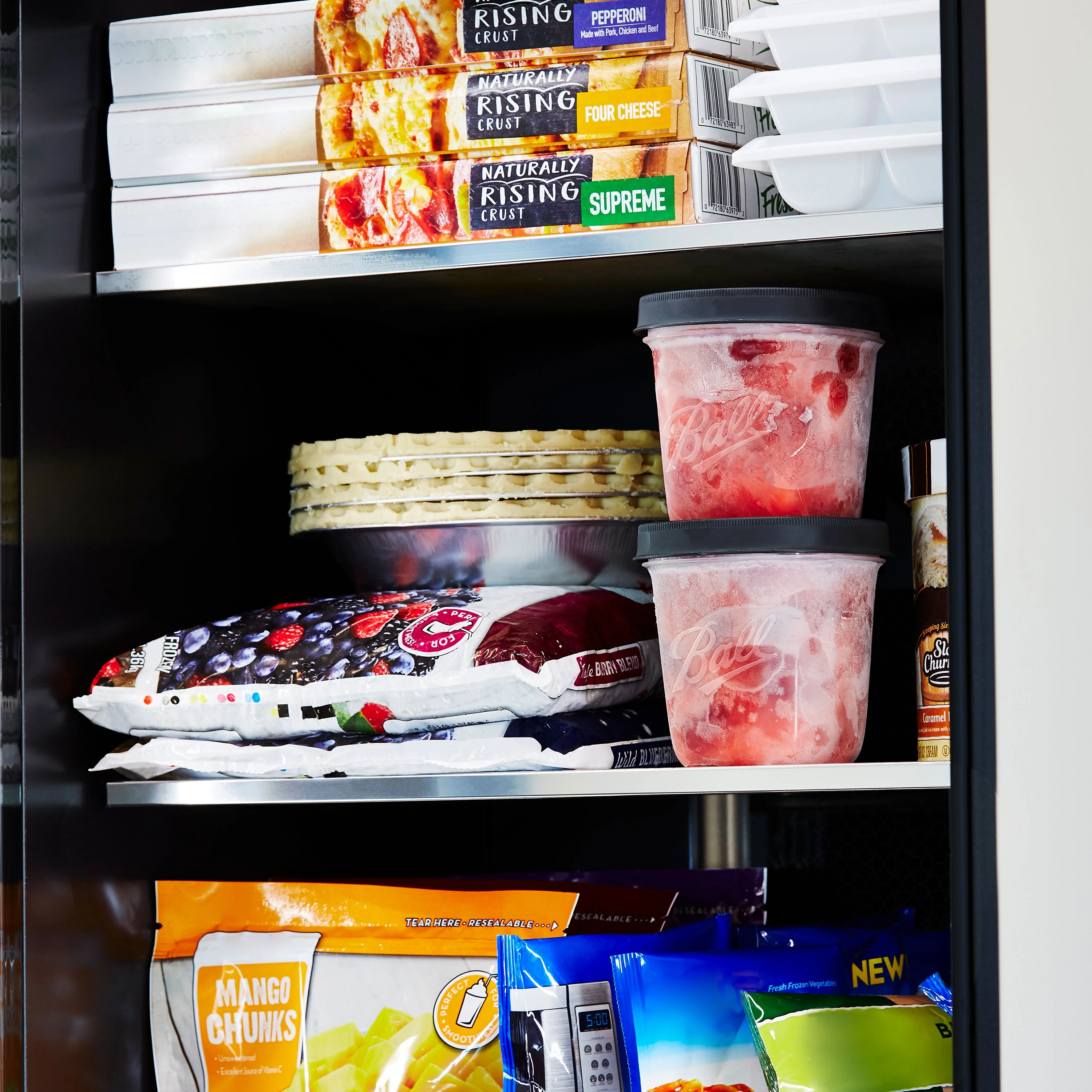 Ball, Freezer Jars, Plastic, Grey, 16 oz, 2 pack