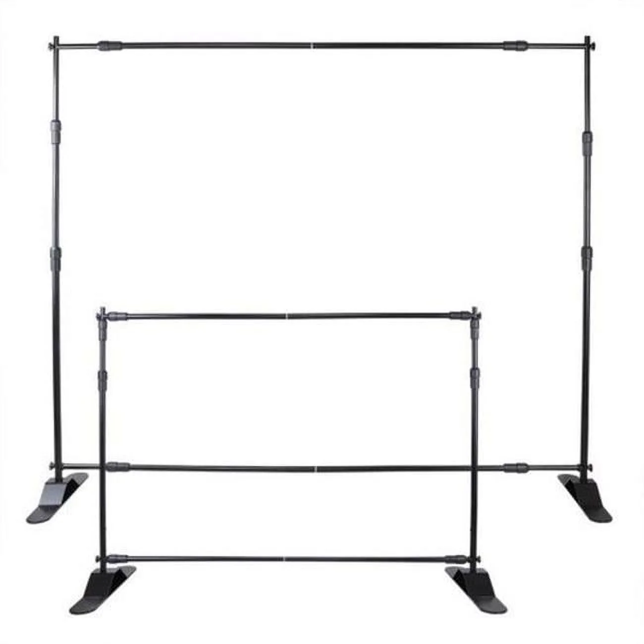 Vevor  8 x 8 ft. - 10 x 8 ft. Repeat Adjustable Telescopic Backdrop Banner Stand Step - 10 Piece
