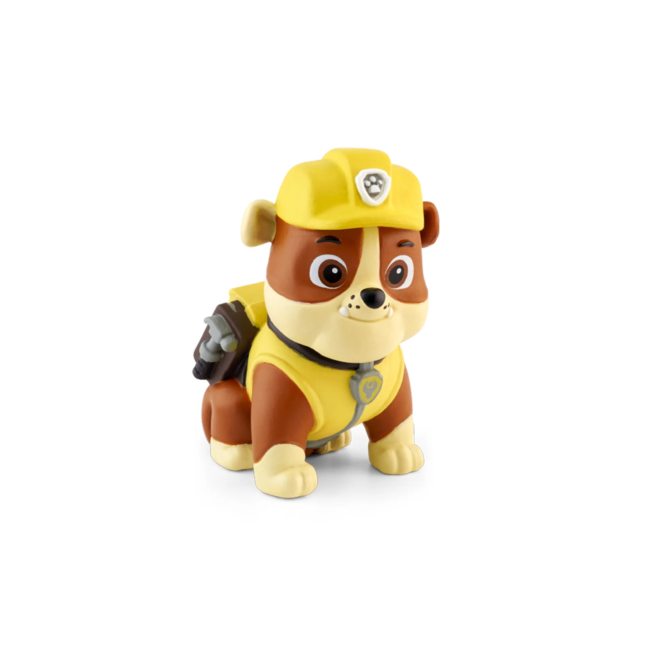 Tonies PAW Patrol: Rubble, Audio Play Figurine for Portable Speaker, Small, Yellow, Plastic