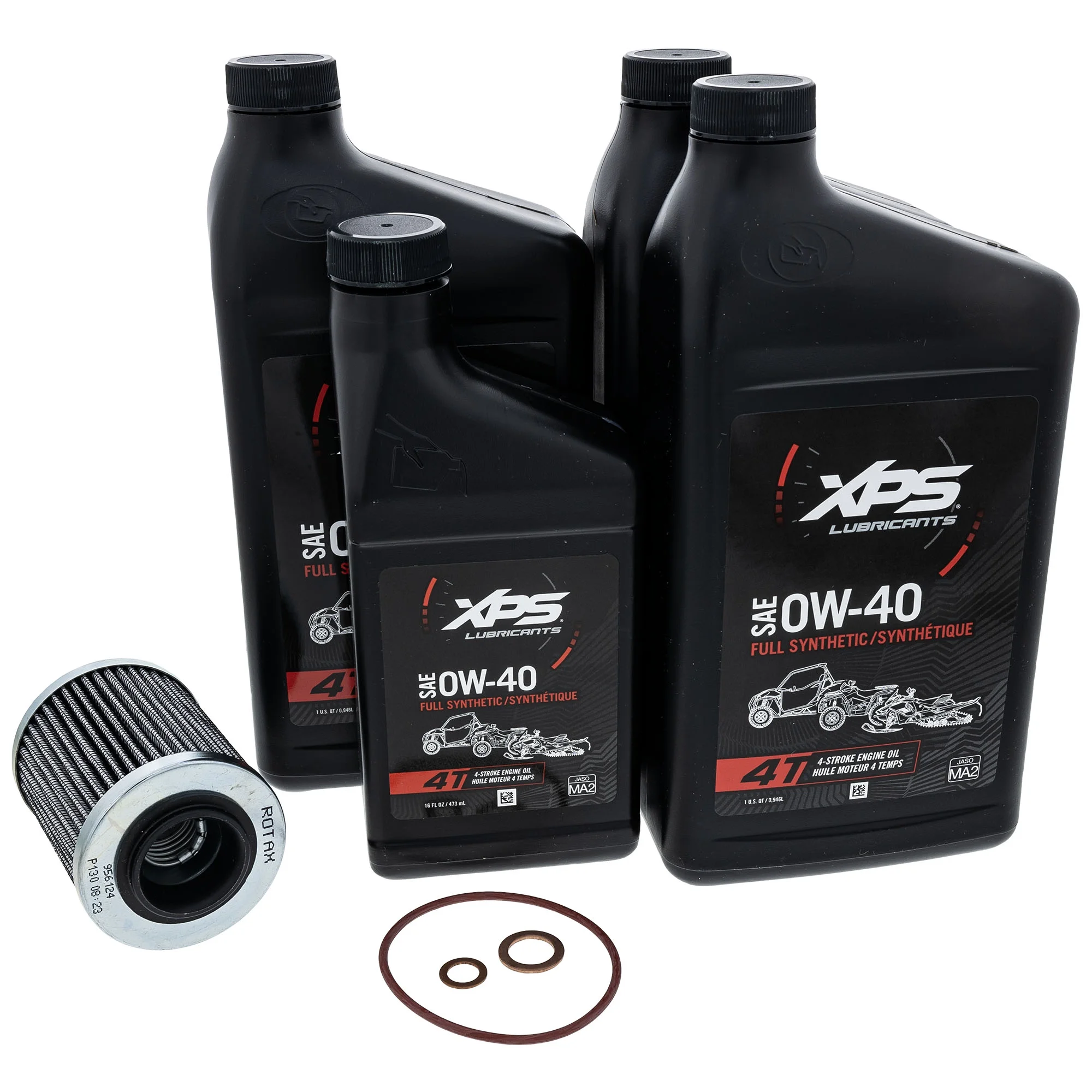 Ski-Doo 9779254 BRP Can-Am 0W-40SAE Full Synthetic XPS Oil Change Kit Rotax 900 ACE