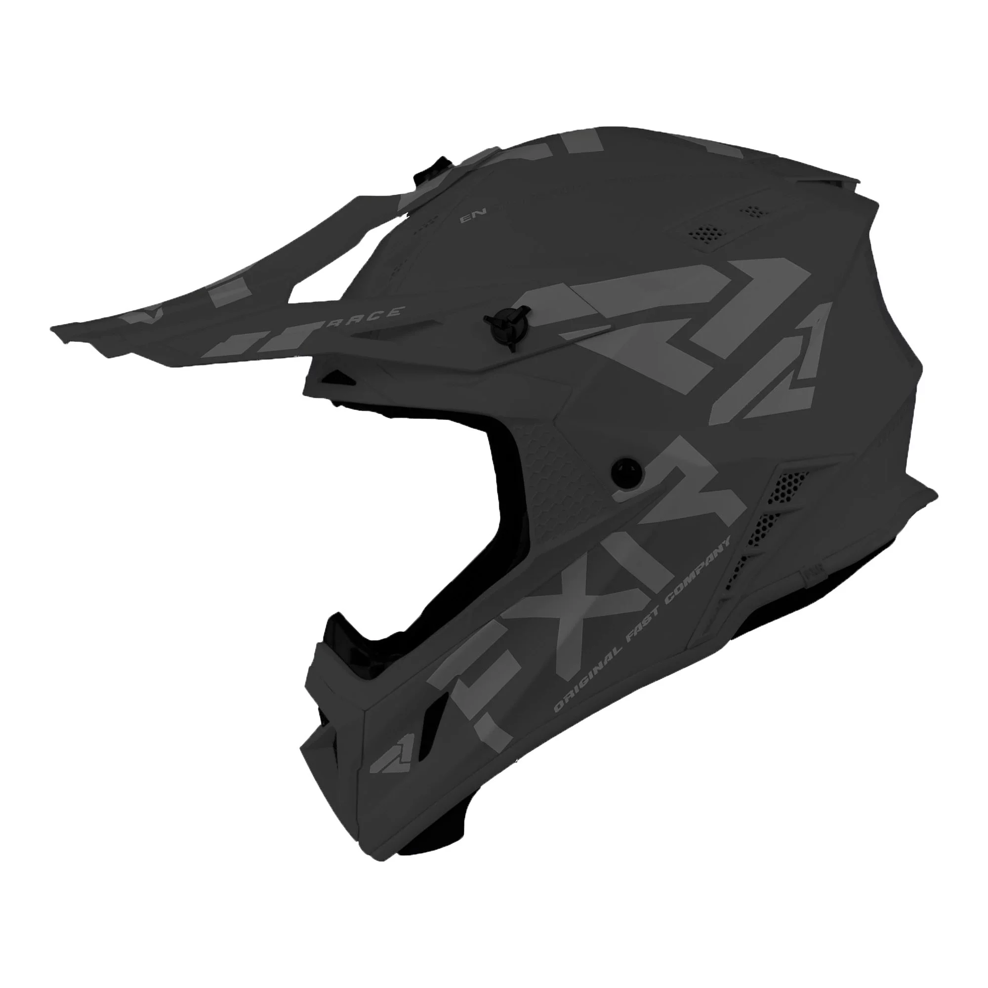 FXR  Helium Prime Helmet Quick Release Buckle 365 Vent Nose Guard Black - Small - FMVSS 220601-1000-07