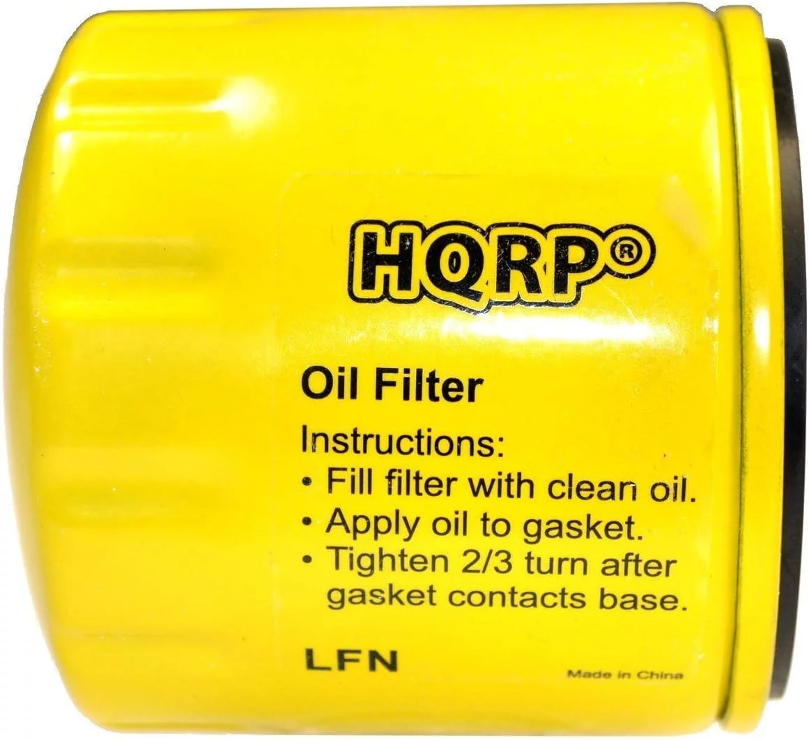 HQRP Oil Filter for JOHN DEERE Lawn tractor STX46 (290001) / STX38 with Kohler engines, AM101207 Replacement