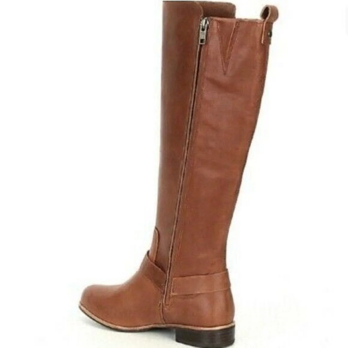 UGG Katelyn Leather Tall Block Brown Riding Boots 8M