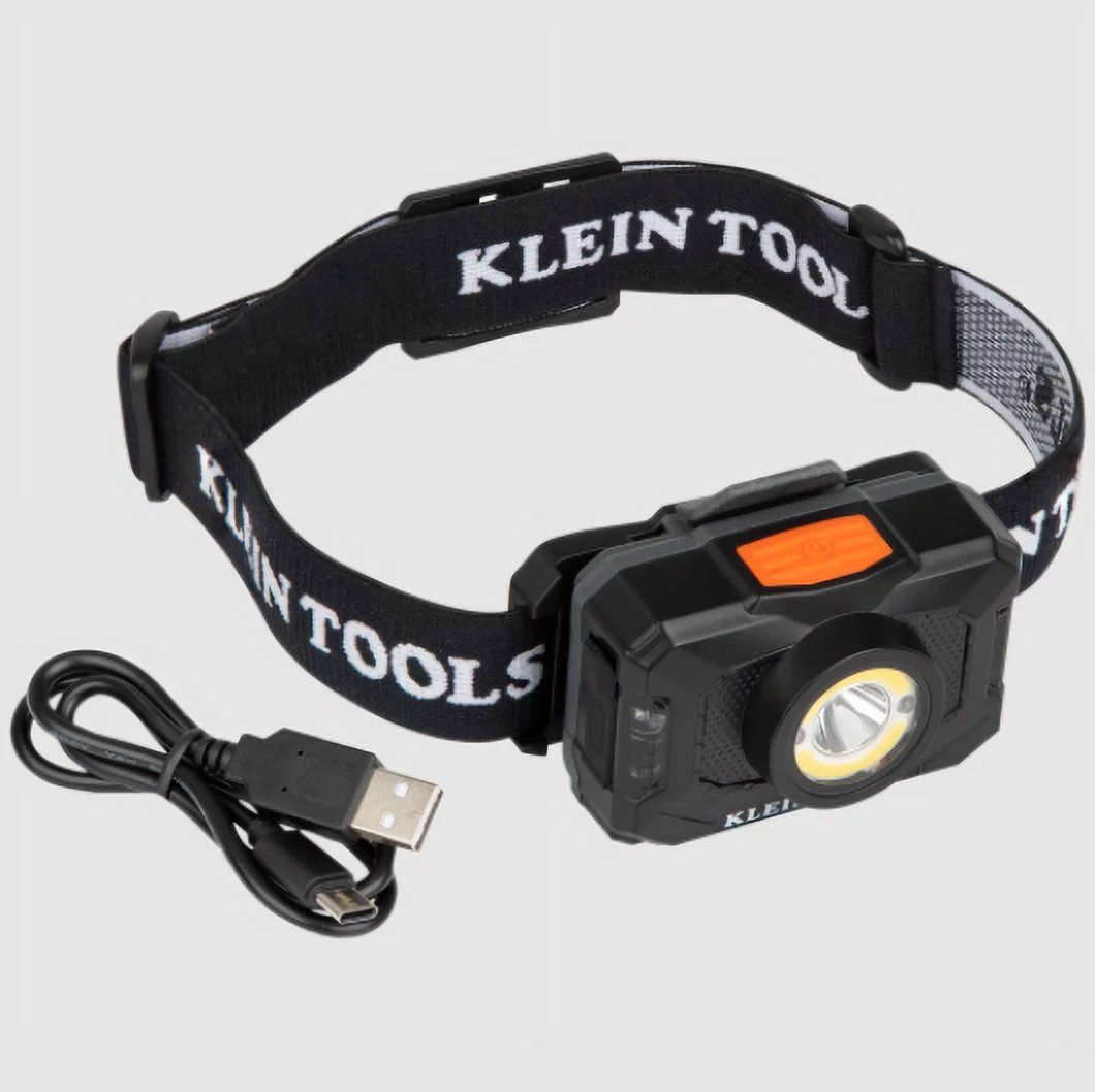 Klein Tools 56414 Rechargeable 2-Color LED Headlamp with Adjustable Strap