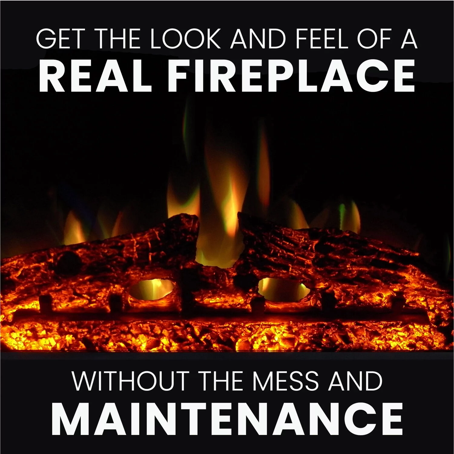 Cambridge Sanoma Electric Fireplace Heater with 72