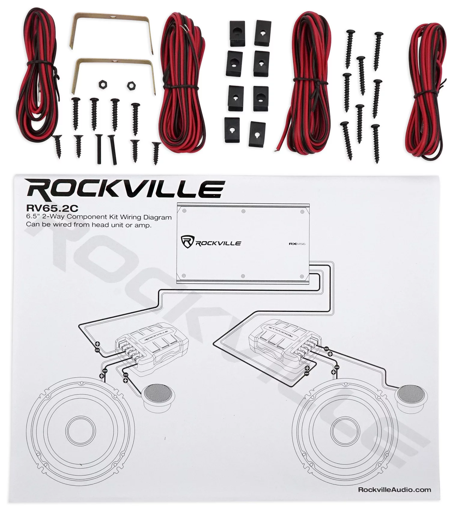 (2) Pairs Rockville RV65.2C 6.5