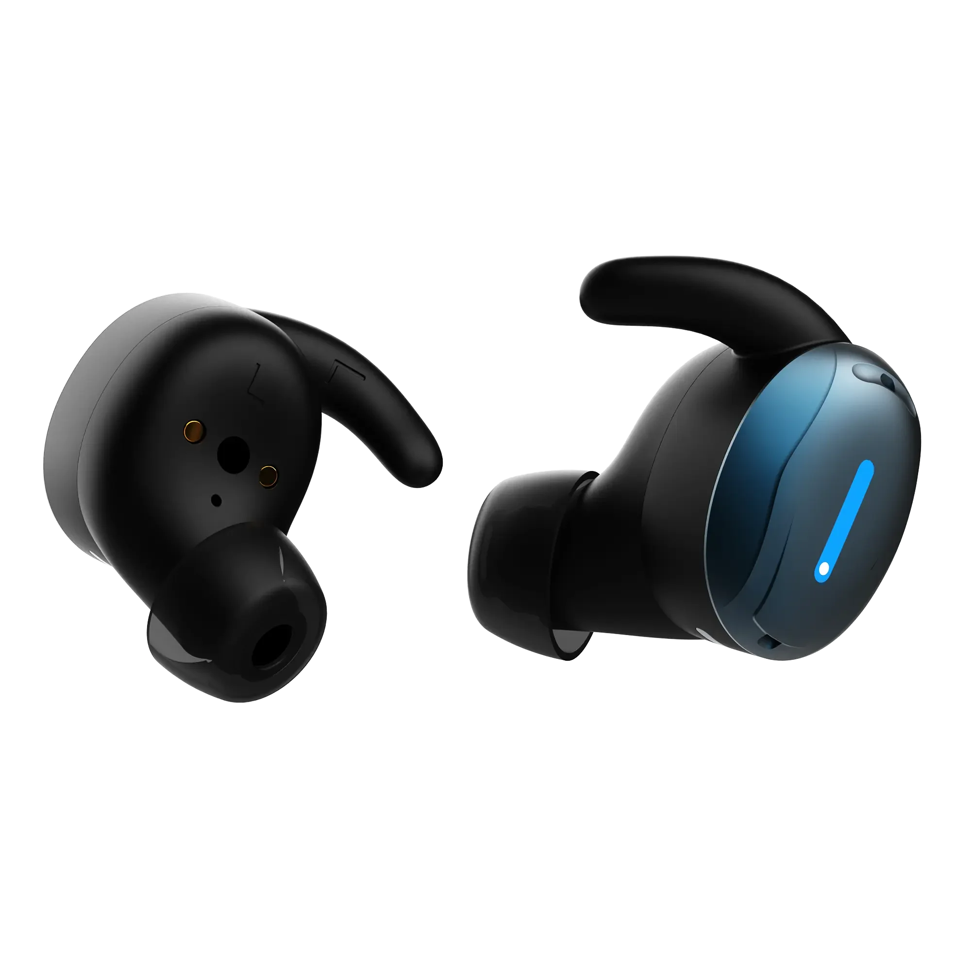 LINNER Mars OTC In-Ear Hearing Aids with Noise &Feedback-Cancellation Discreet Fit for All-Day Comfort with Focus Mode - Cosmic Blue