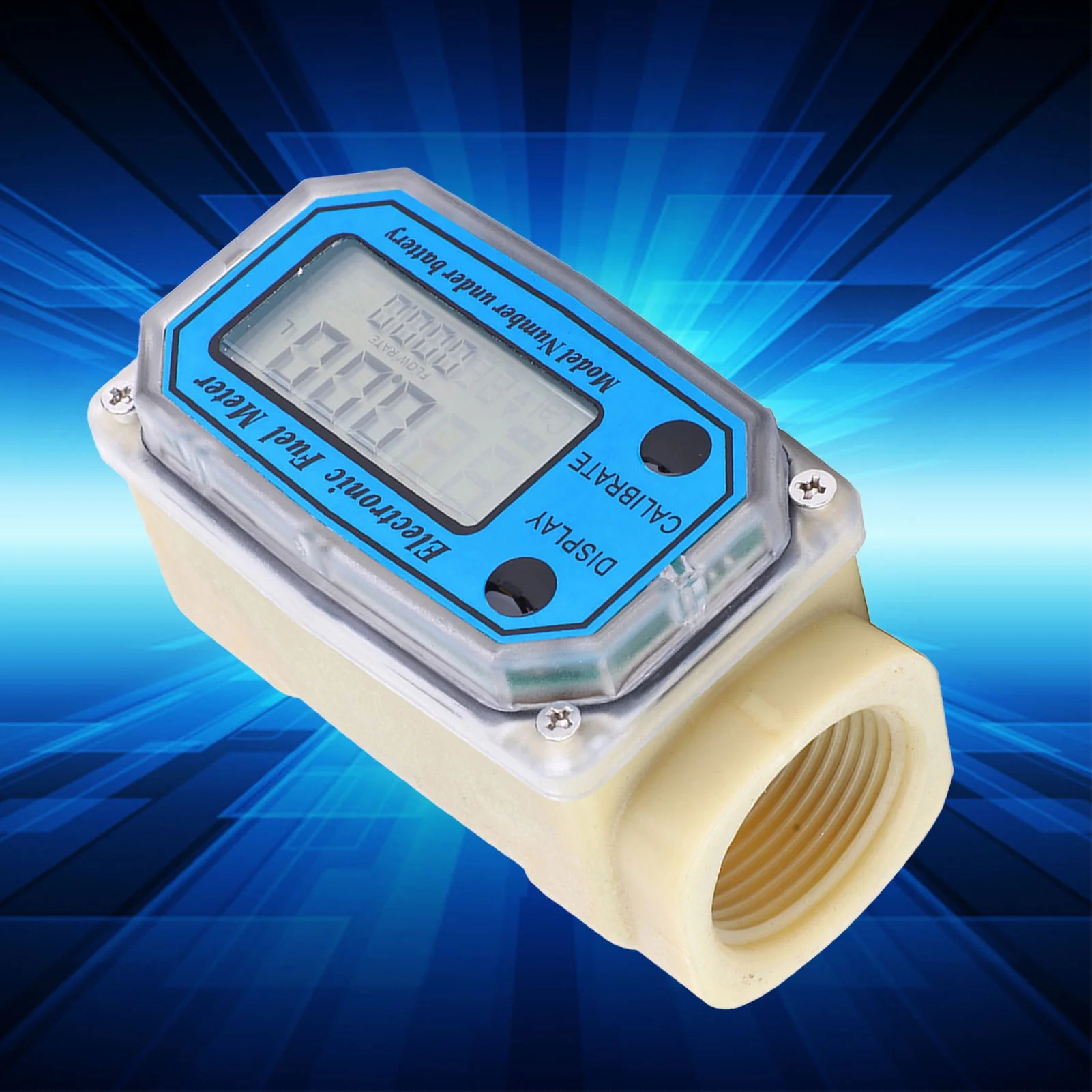 Mini Digital Turbine Flowmeter Diesel Fuel Flow Meter 0‑90L/min 25‑150L/min 35‑250L/min 1inch NPT,accuracy is ±1%