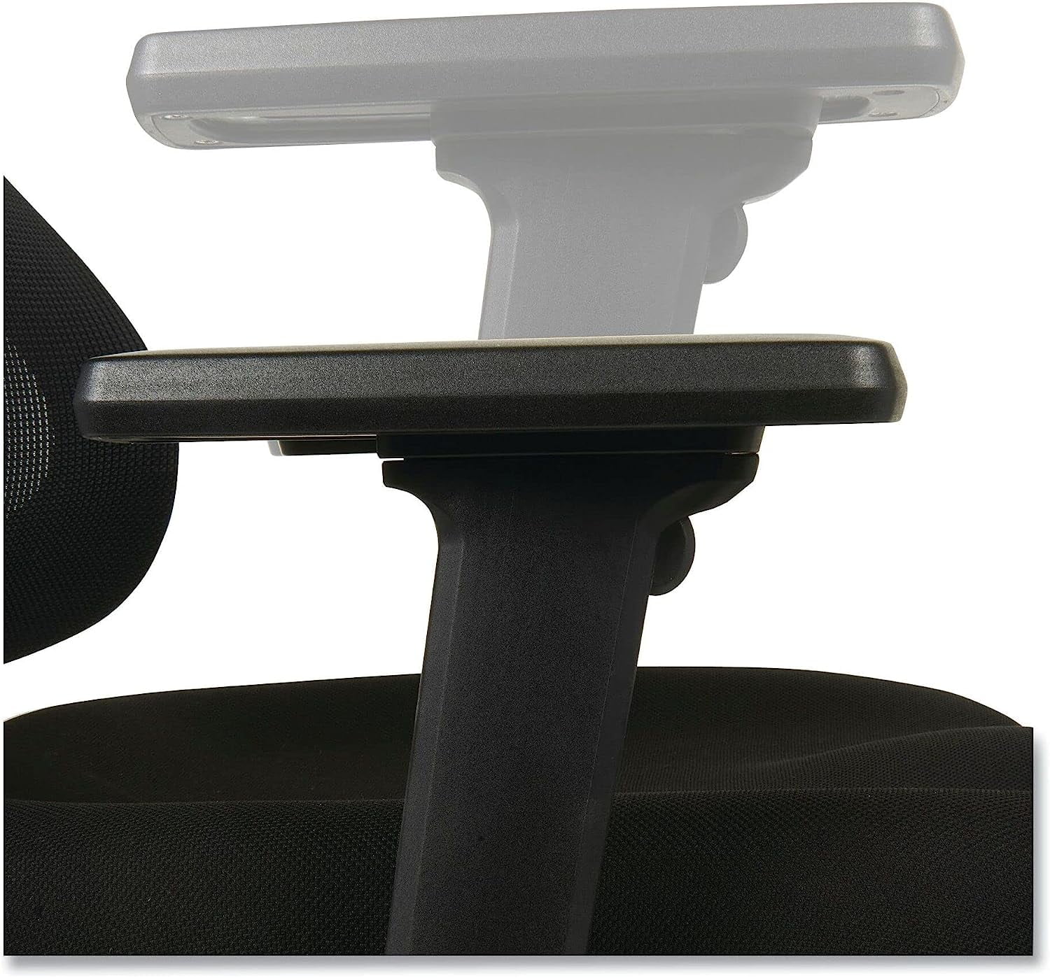 TJUNBOLIFE ALEELT4214F Elusion II Series Mid-Back Swivel/Tilt Mesh Chair with Adjustable Arms - Black