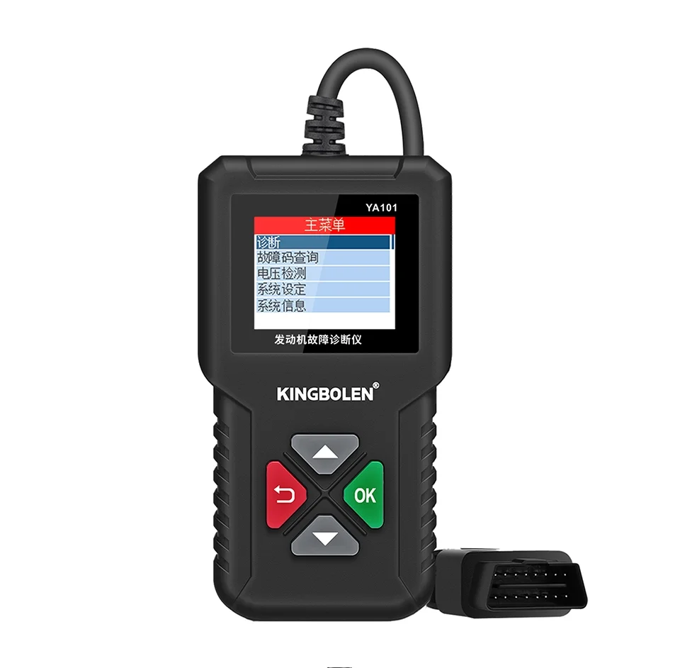 KINGBOLEN YA101 Car Code Reader, Automotive OBD2 Scanner Full OBDII Functions Diagnostic Tool with Battery Test for All OBD2 Cars Since 1996