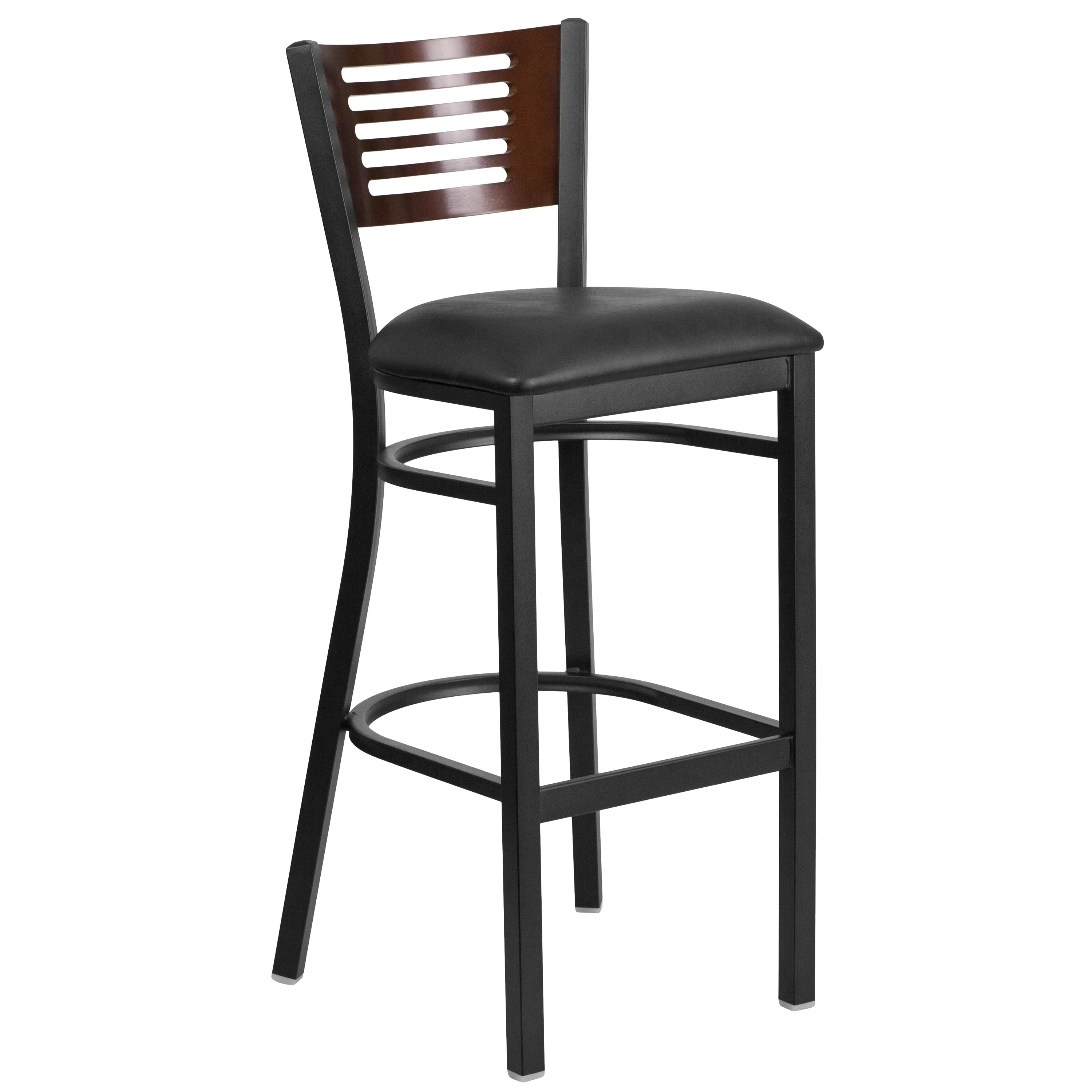 Flash Furniture 2 Pk. Hercules Series Decorative Slat Back Metal Restaurant Barstool - 19.75