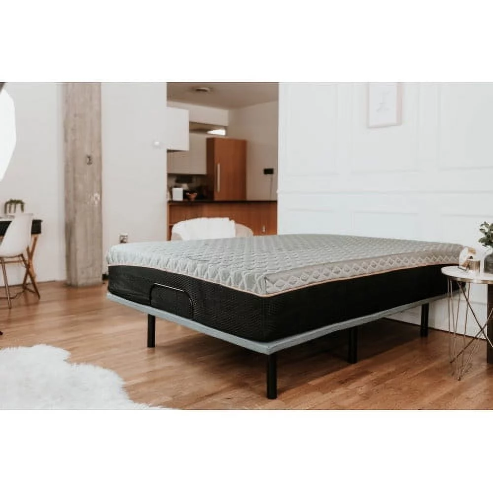 10 In king mattress Black Gray hybrid mattress Polyurethane foam mattress