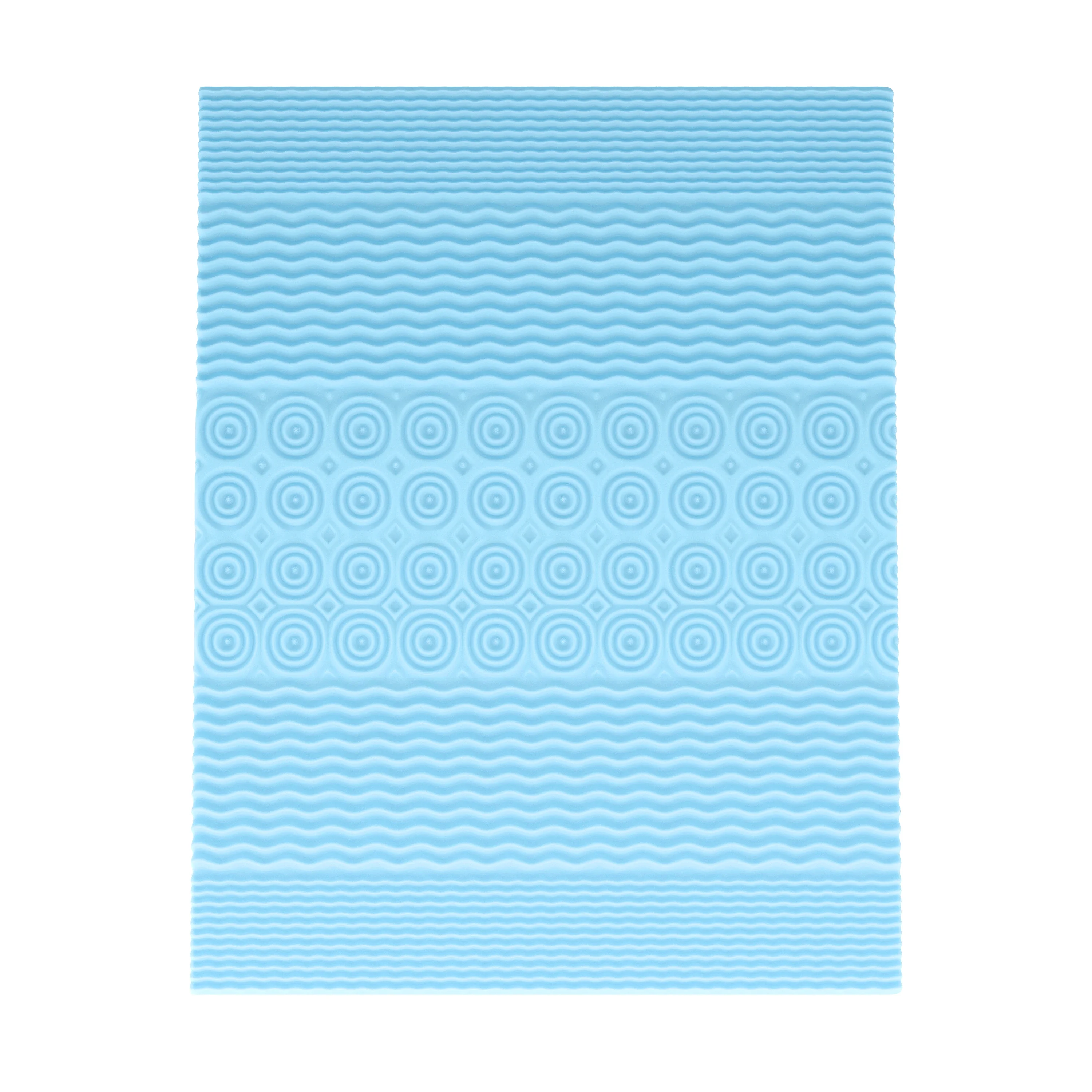 Flash Furniture 2 Inch Cooling Gel Infused 5-Zone Queen Memory Foam Mattress Topper with CertiPUR-US Certified Foam