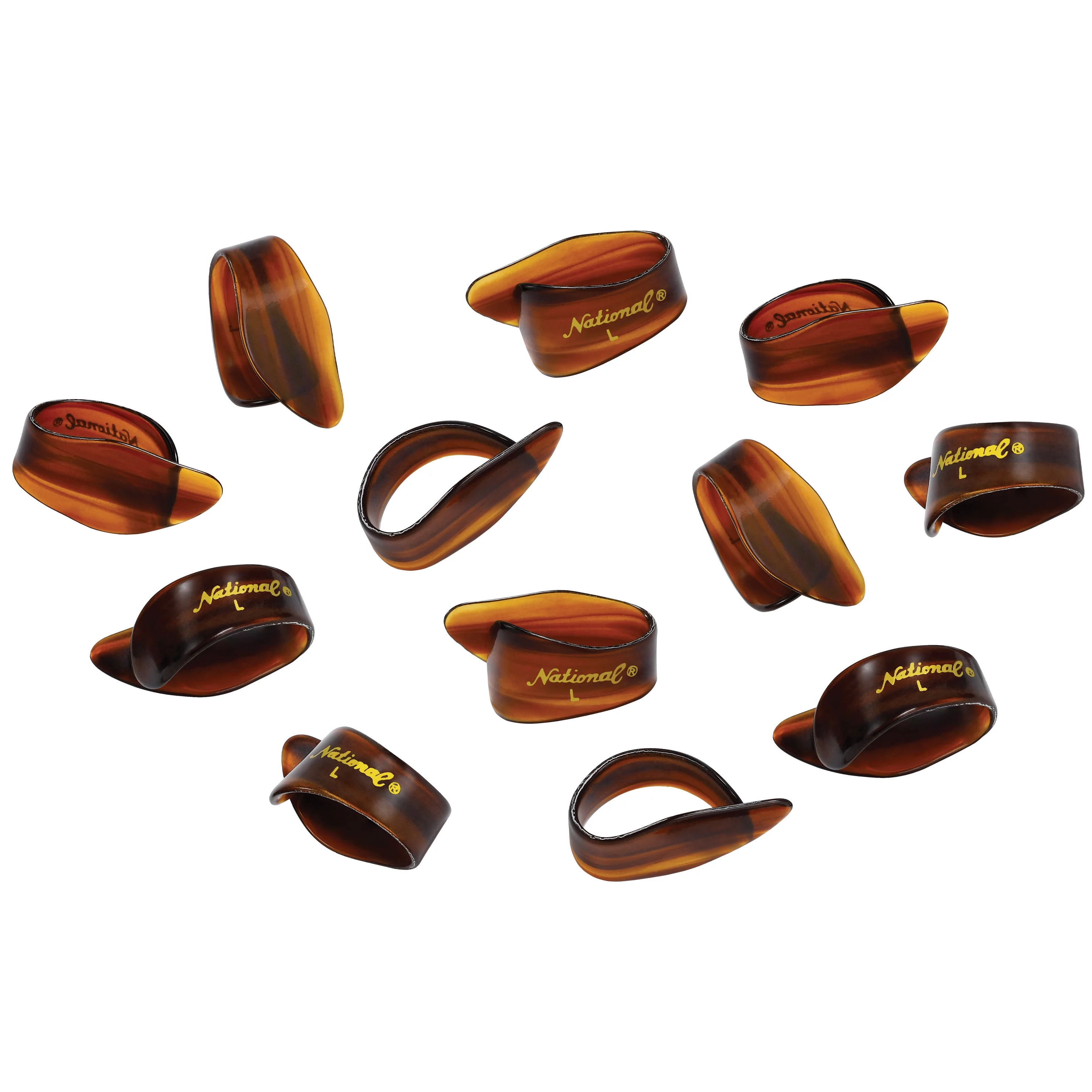 D'Addario National Thumb Pick, Large Shell Celluloid 12-Pack