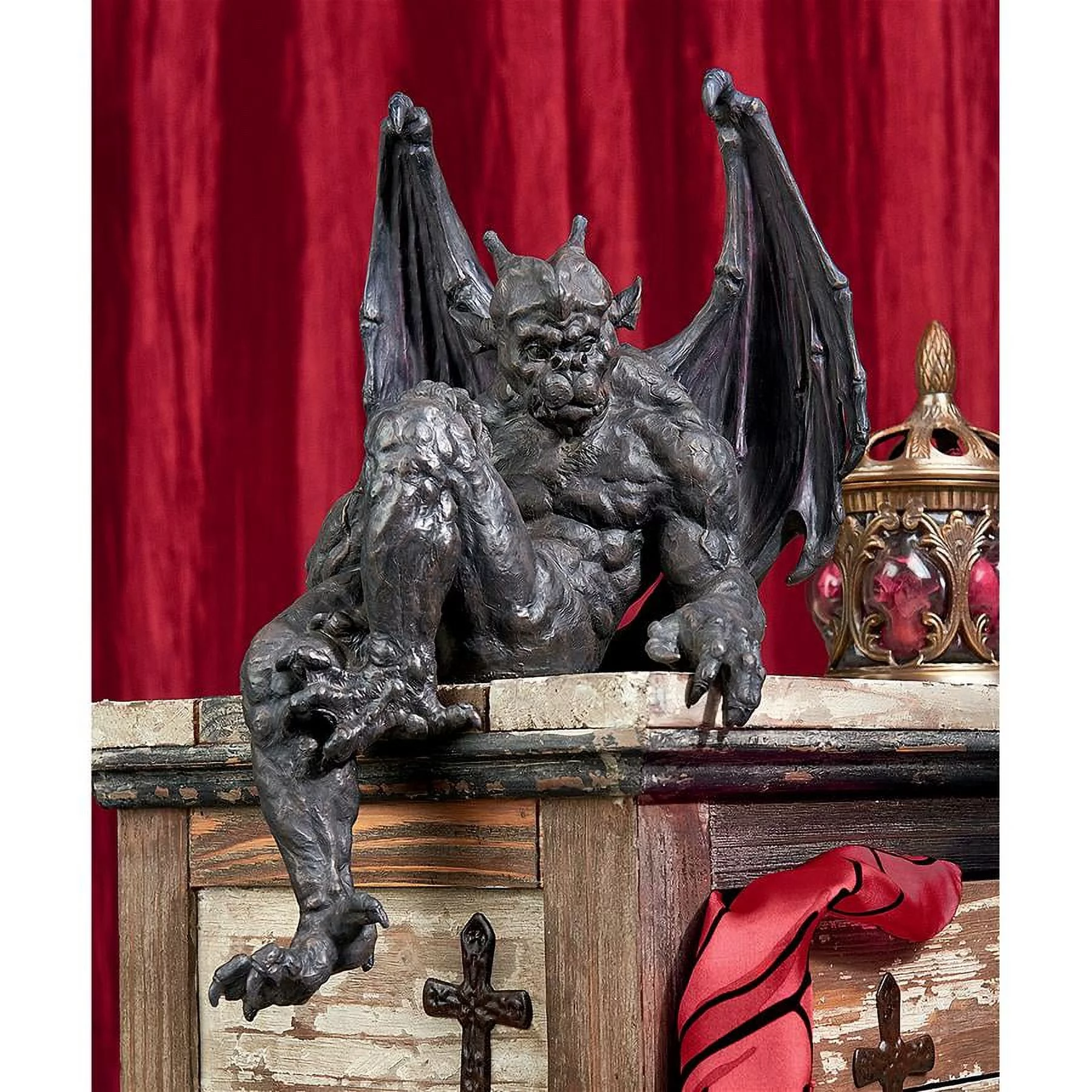 Design Toscano Old Studley Castle Gargoyle Sitter Statue