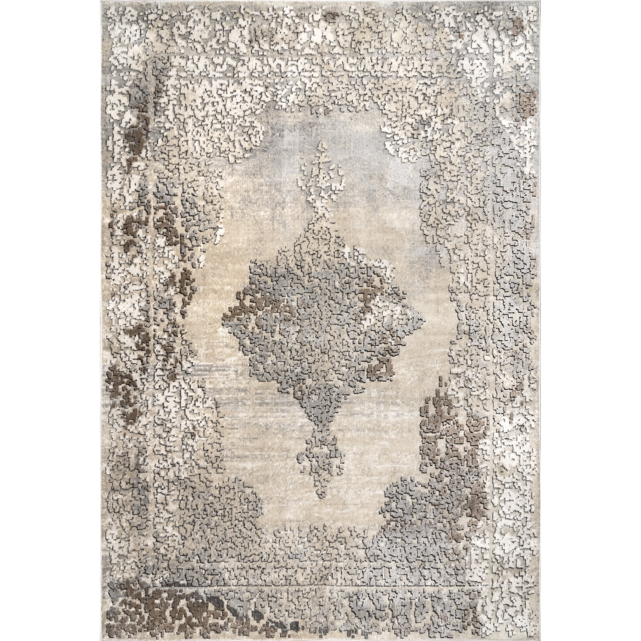 nuLOOM Lindsay Vintage Medallion Area Rug, 9' x 12', Beige