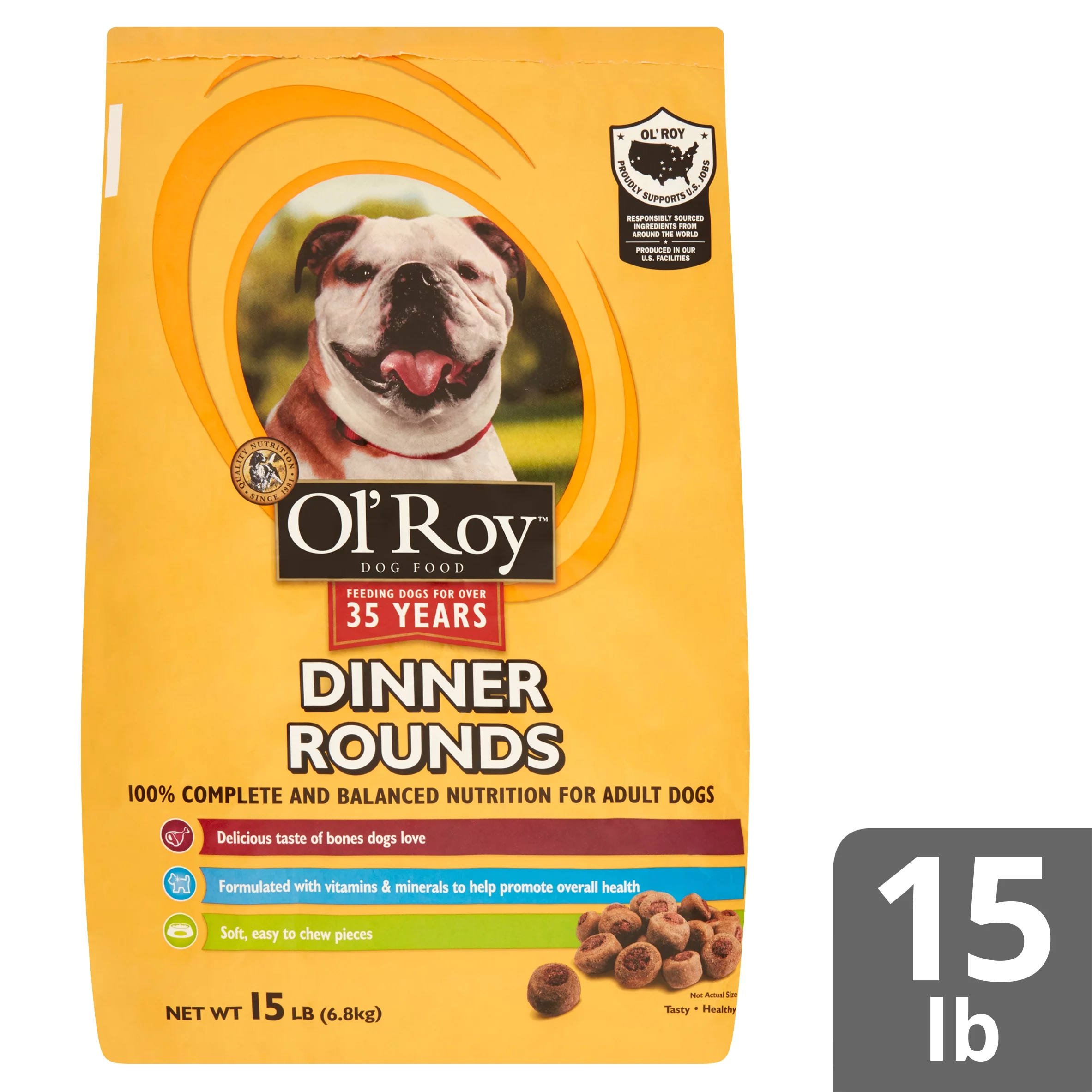 Ol' Roy Dinner Rounds Dog Food, 15 lb