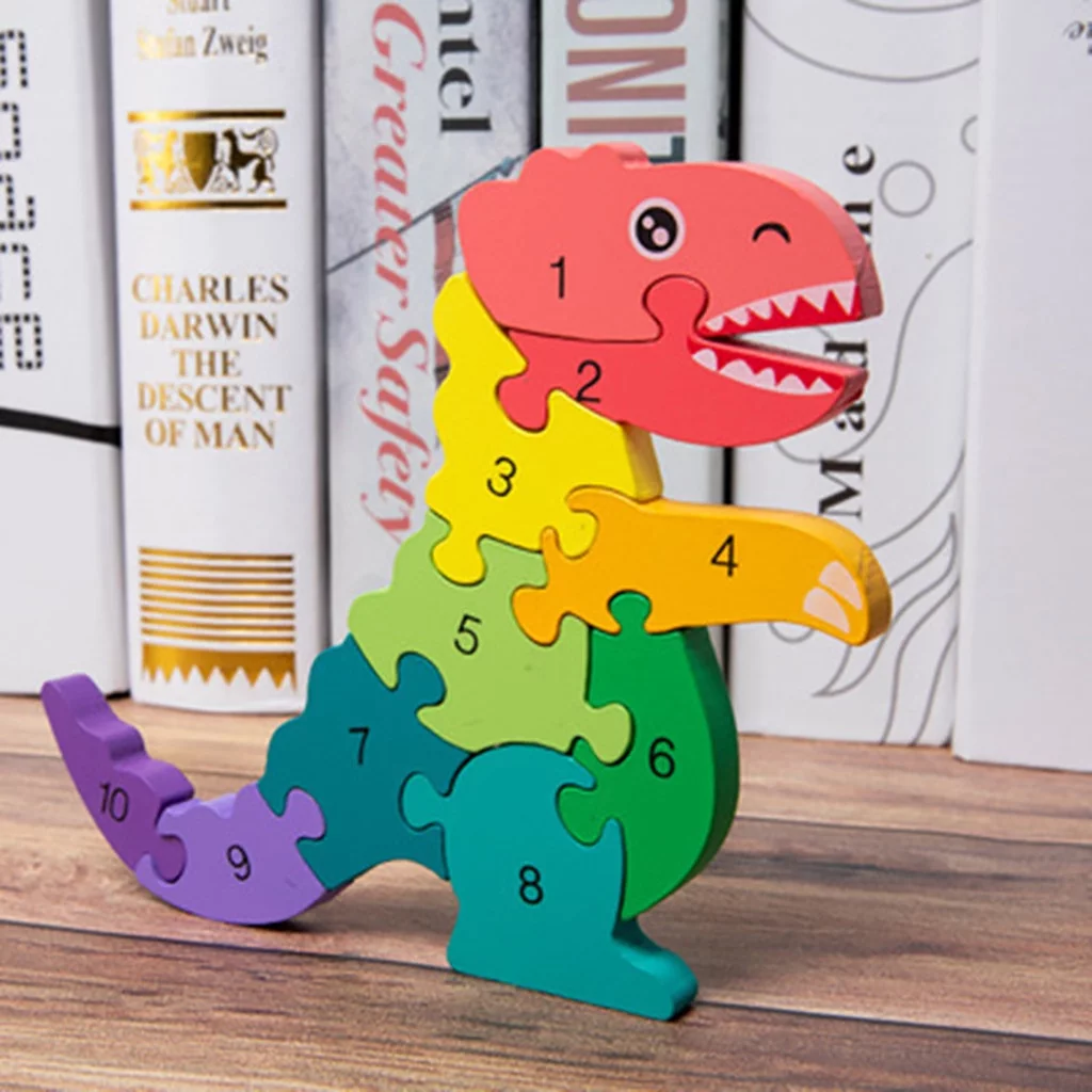 BOLUOYI Toys for Ages 8-13 Under 20 4Th of July Children Preschool Educational Digital Dinosaur Puzzle Birthday Toy Boys
