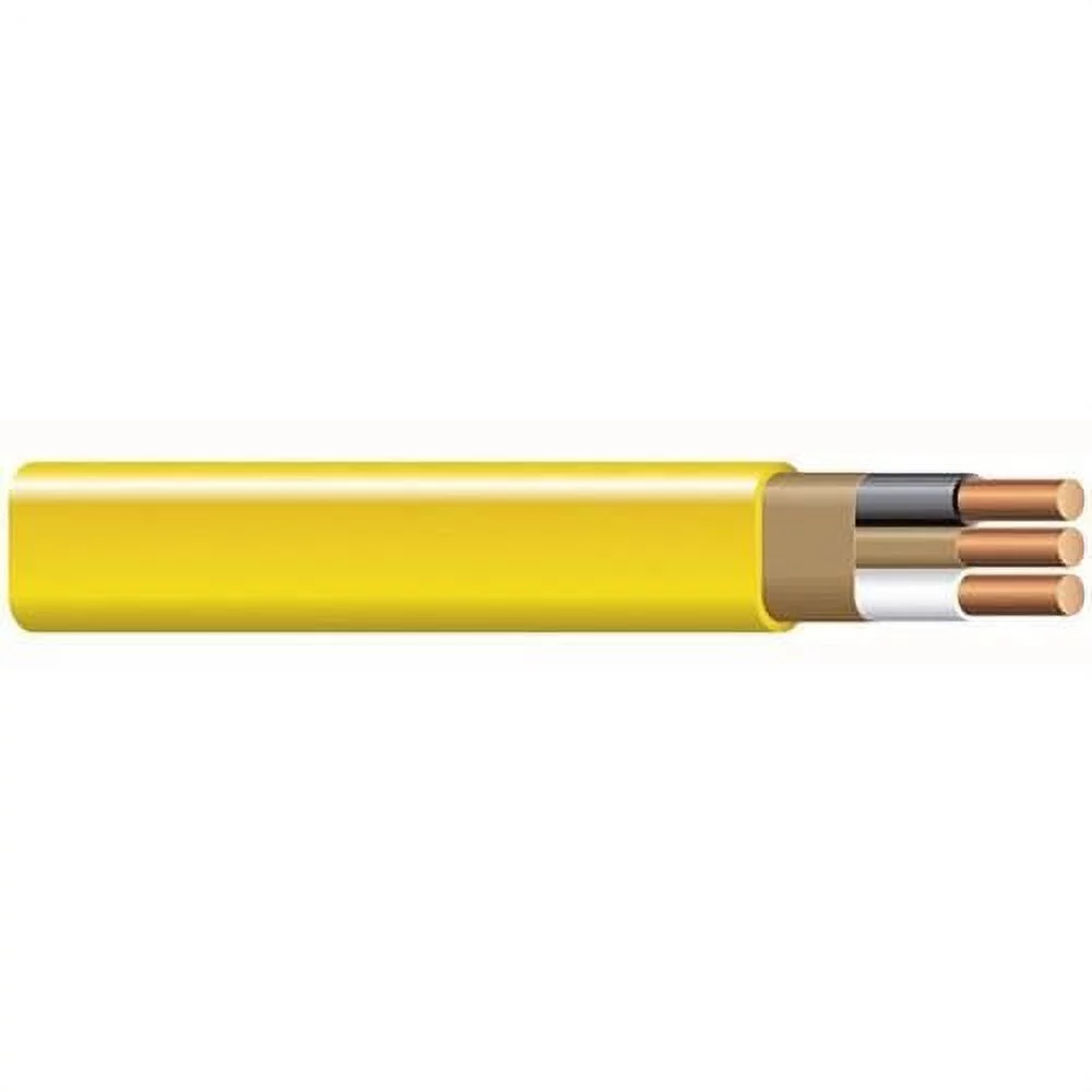 Southwire RX-NMB-12/2-WG-100CN Solid Copper NM-B Non-Metallic Sheathed Cable With Grounding 12/2 100 ft Box Yellow Romex&reg;
