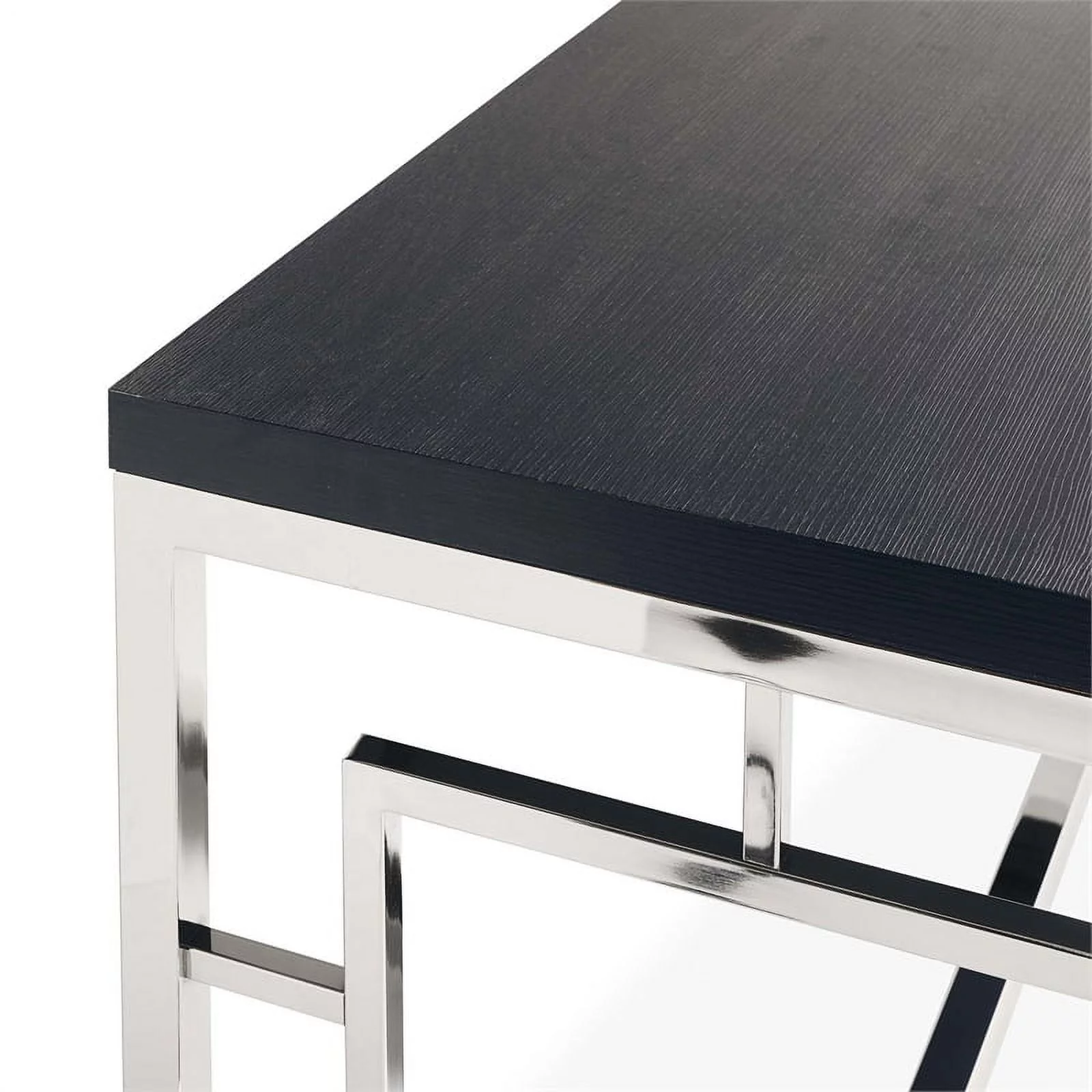 Bowery Hill End Table in Chrome