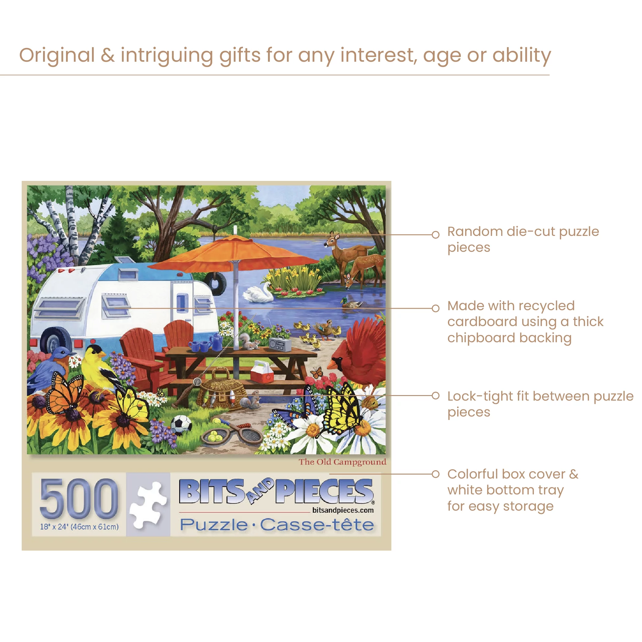 Bits and Pieces Set Of Three (3) 500 Piece Farm Animal Jigsaw Puzzles By Nancy Wernersbach 18