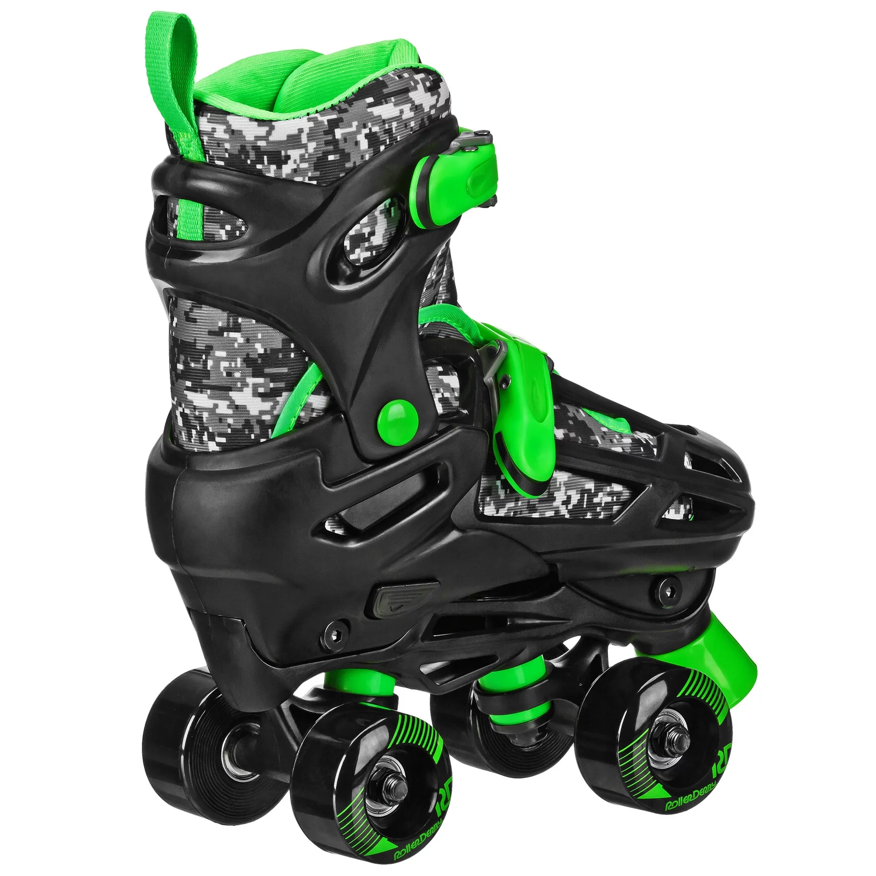 Roller Derby 2n1 Adjustable Boys Skates Medium (3-6) Black/Grey