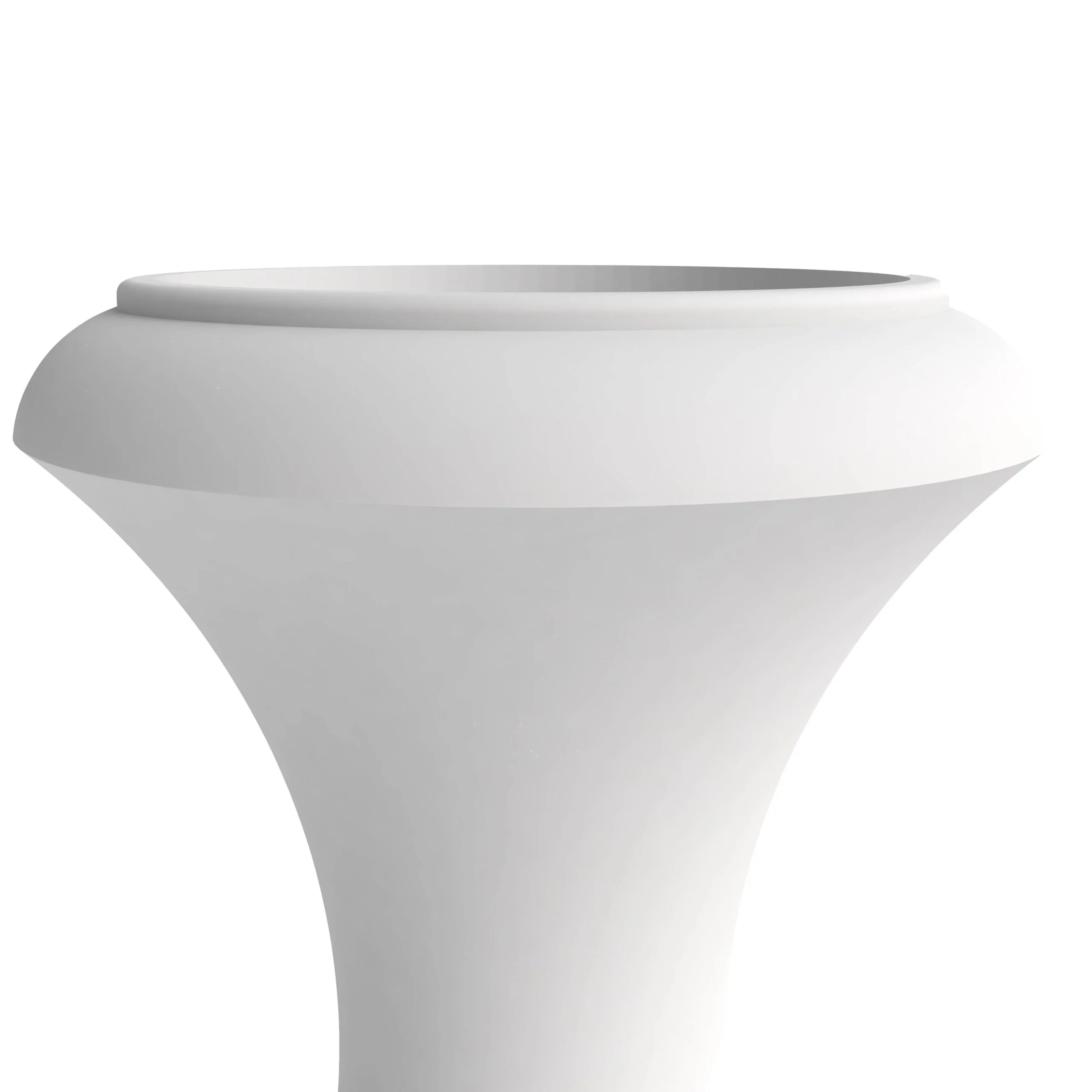 LeisureMod Daisy Indoor and Outdoor Rectangular Fiberstone Planter in Brown