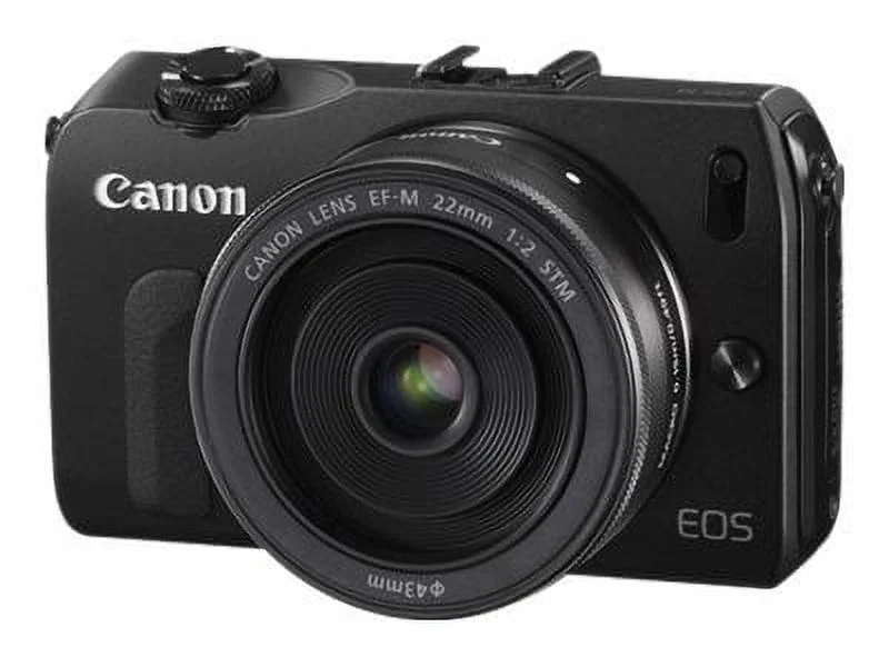 Canon EOS M - Digital camera - mirrorless - 18.0 MP - APS-C - 1080p 22mm Pancake lens - black