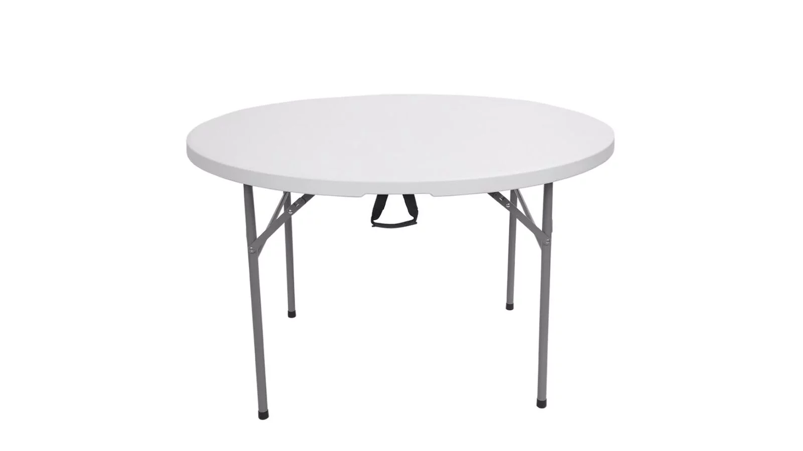 Round Plastic Table 48-Inch White Fold-In-Half Top Fold Diner Table New