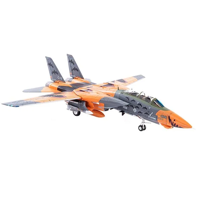 Grumman F-14D Tomcat Fighter ACE Combat Pumpkin Face 1 by 144 Scale Diecast Model Plane