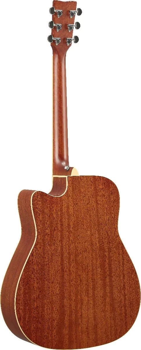 Yamaha FGC-TA TransAcoustic Dreadnought Cutaway Acoustic-Electric Guitar Brown Sunburst