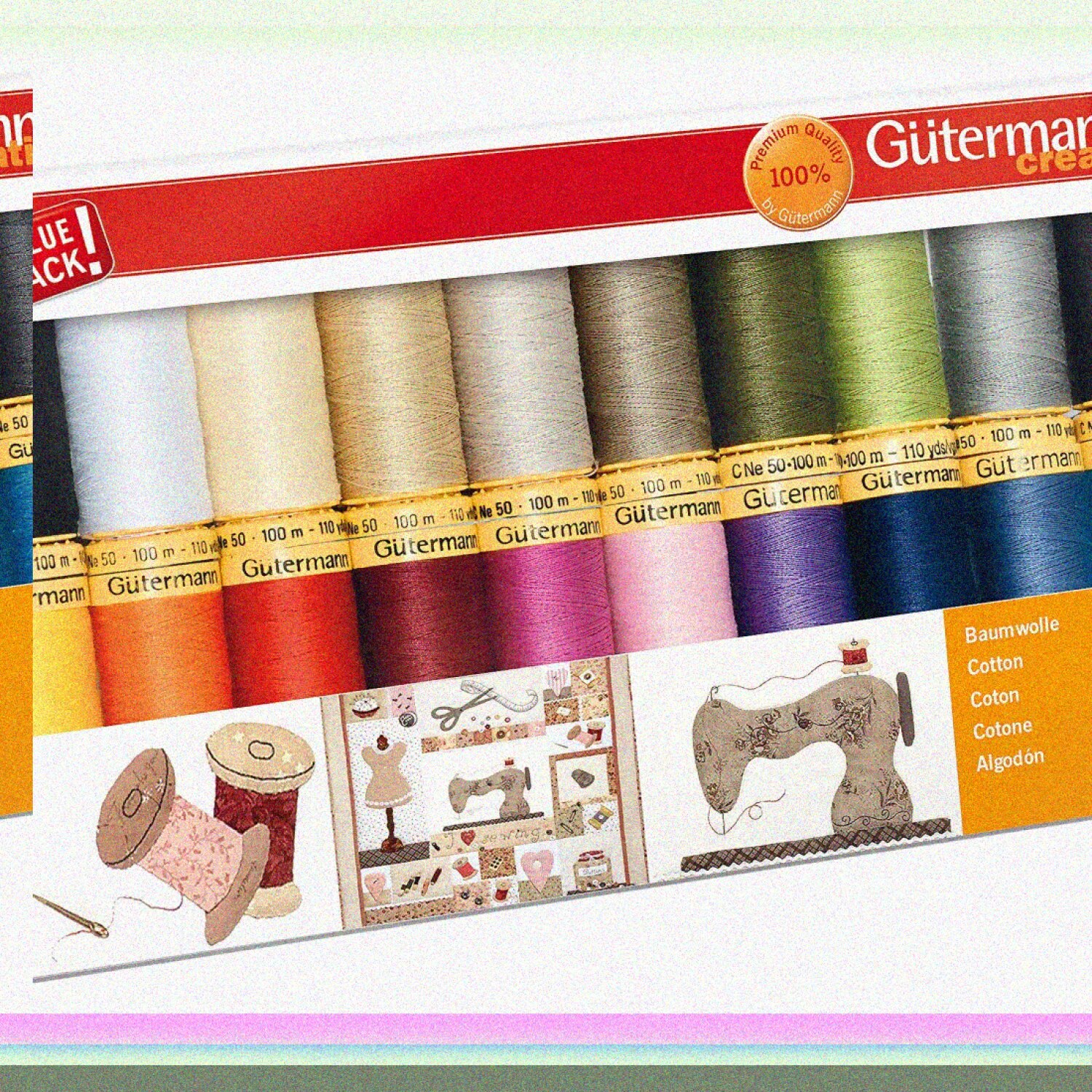 RainbowStitch Threads: 100m Multi-Color Set