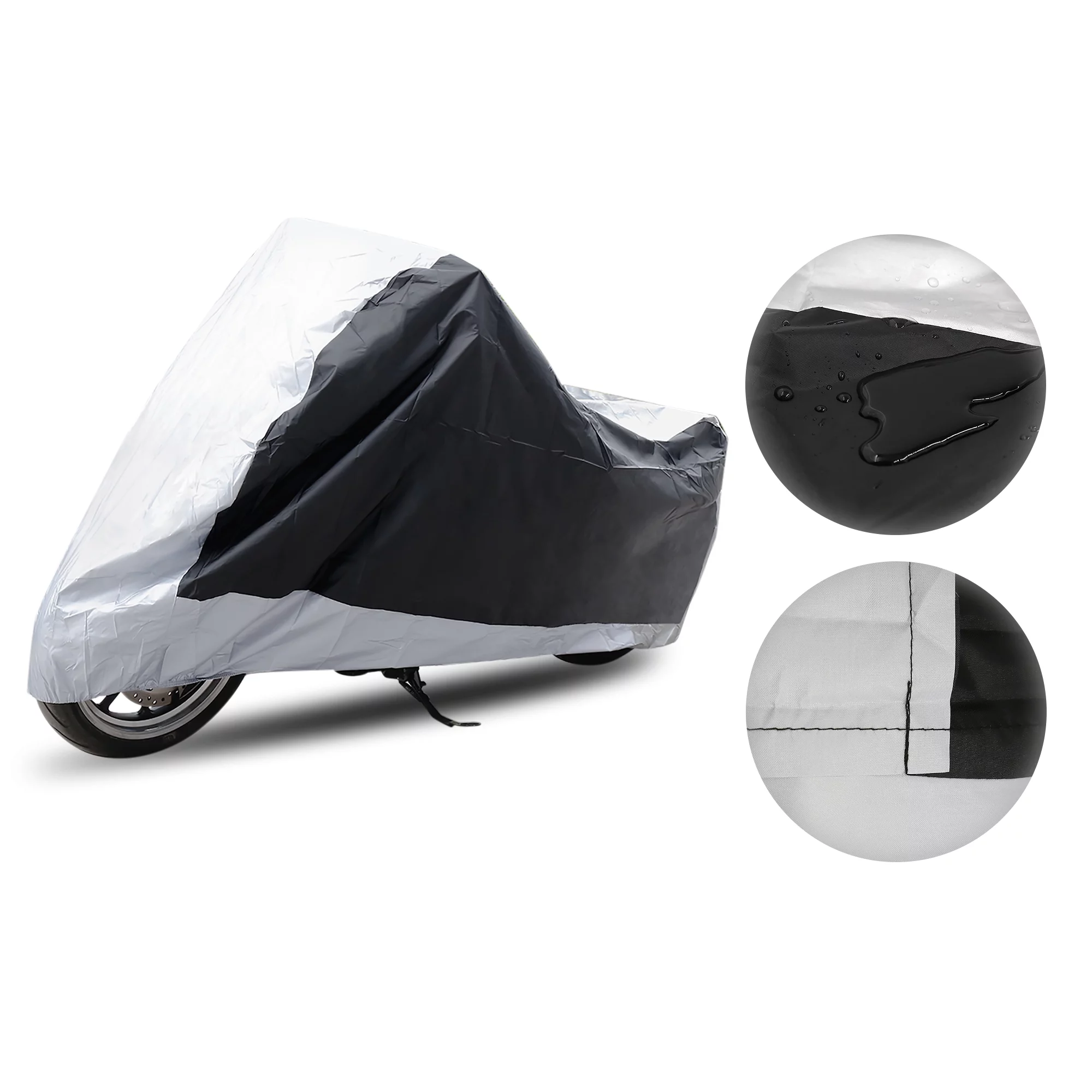 REGALWOVEN Motorcycle Cover Custom for BMW S1000RR 09-13 Waterproof L 180T Rain Dust Black Silver Tone 1 Prices