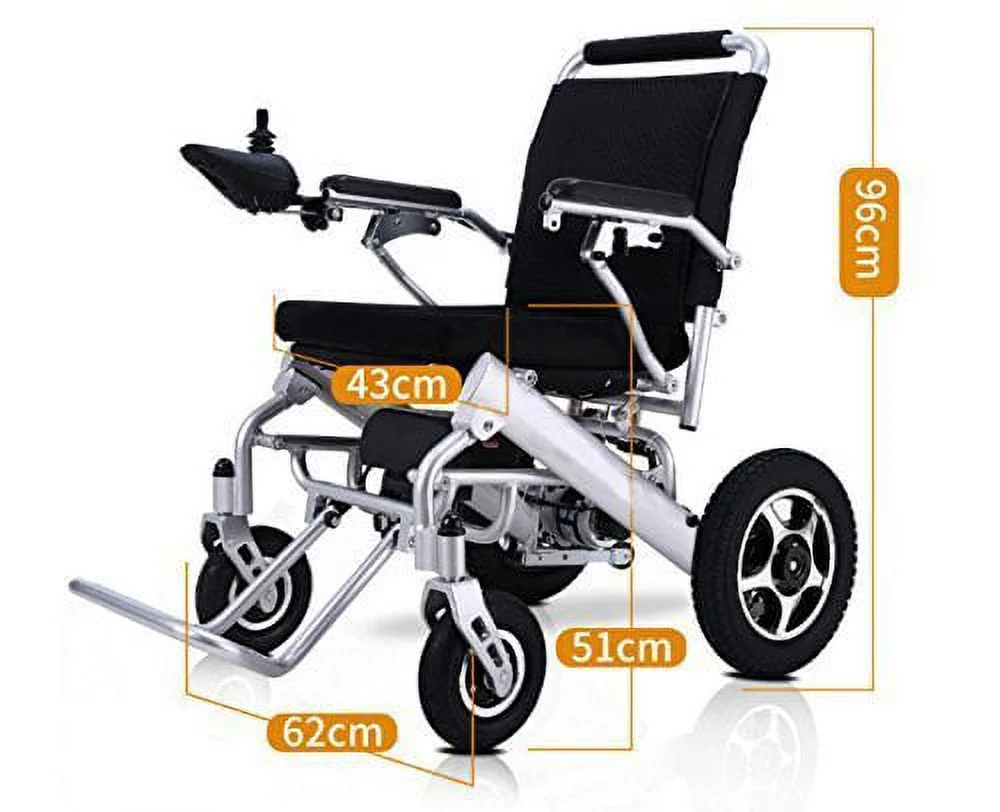 Fold & Travel Electric Wheelchair, Medical Mobility Aid Power Wheelchair, Lightweight Electric Wheelchairs, Power Chair, Heavy Duty Mobility Scooter